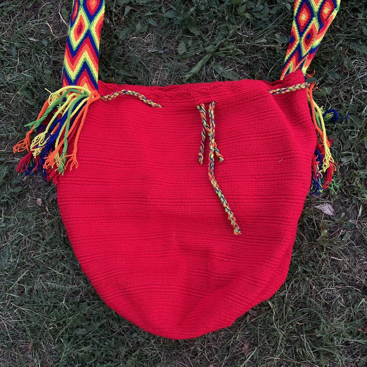 Vintage Vintage Y2K Red Nylon Crossbody Shoulder Bag Rave Slim OS Size ONE SIZE - 3 Thumbnail