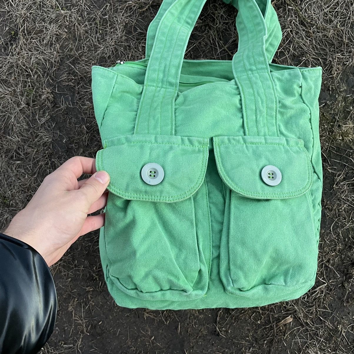 Vintage Vintage Y2K Mint Cargo Tote Bag Pockets Streetwear Baggy OS Size ONE SIZE - 2 Thumbnail
