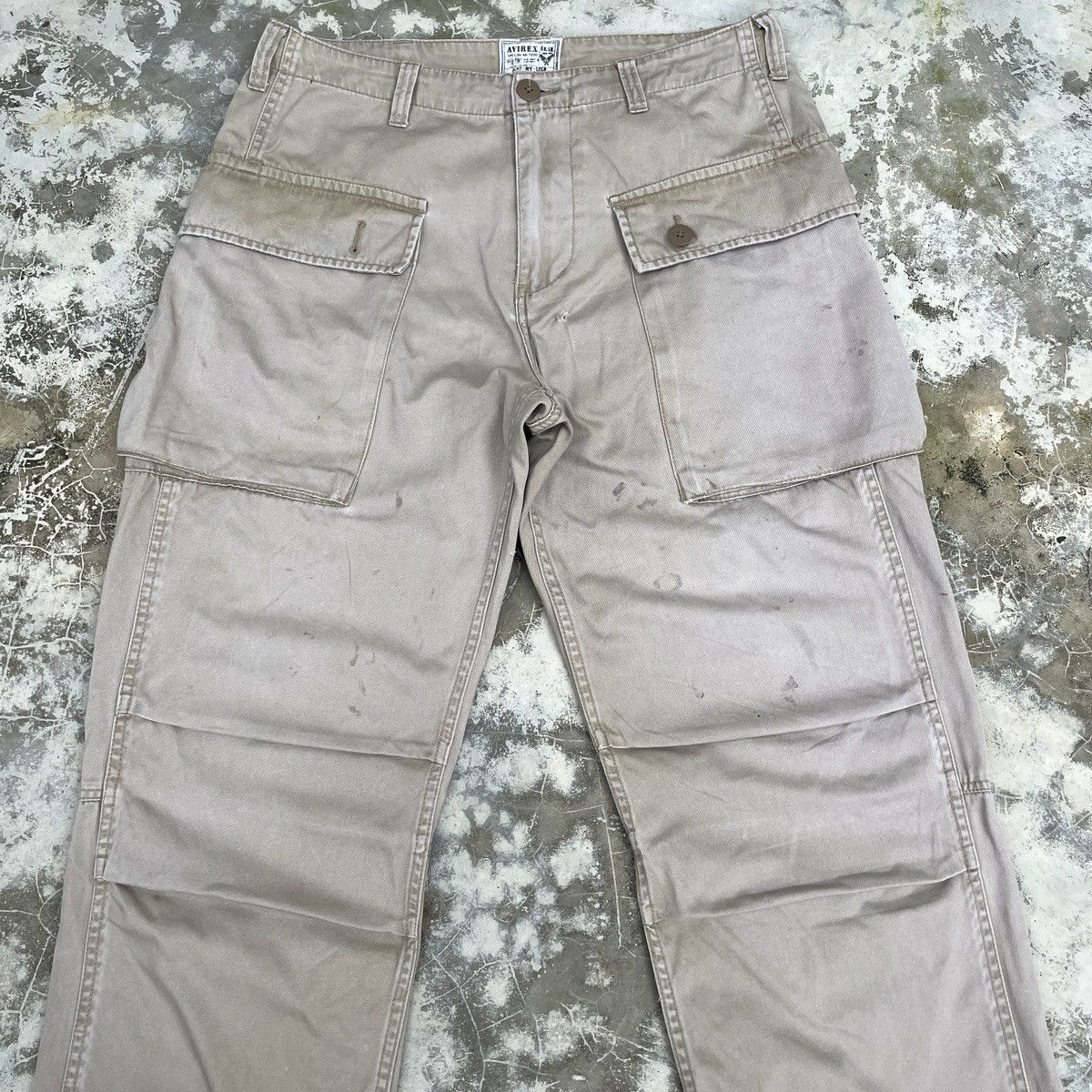 Avirex × Vintage Avirex Distressed Faded Monkey Pants Size US 33 - 3 Thumbnail