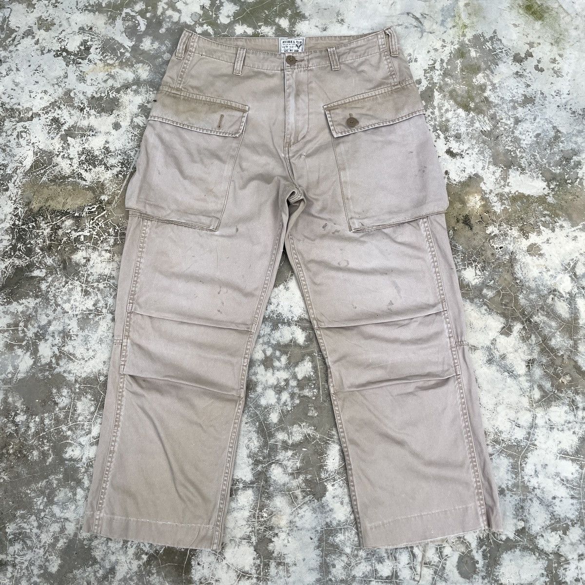 Avirex × Vintage Avirex Distressed Faded Monkey Pants Size US 33 - 1 Thumbnail