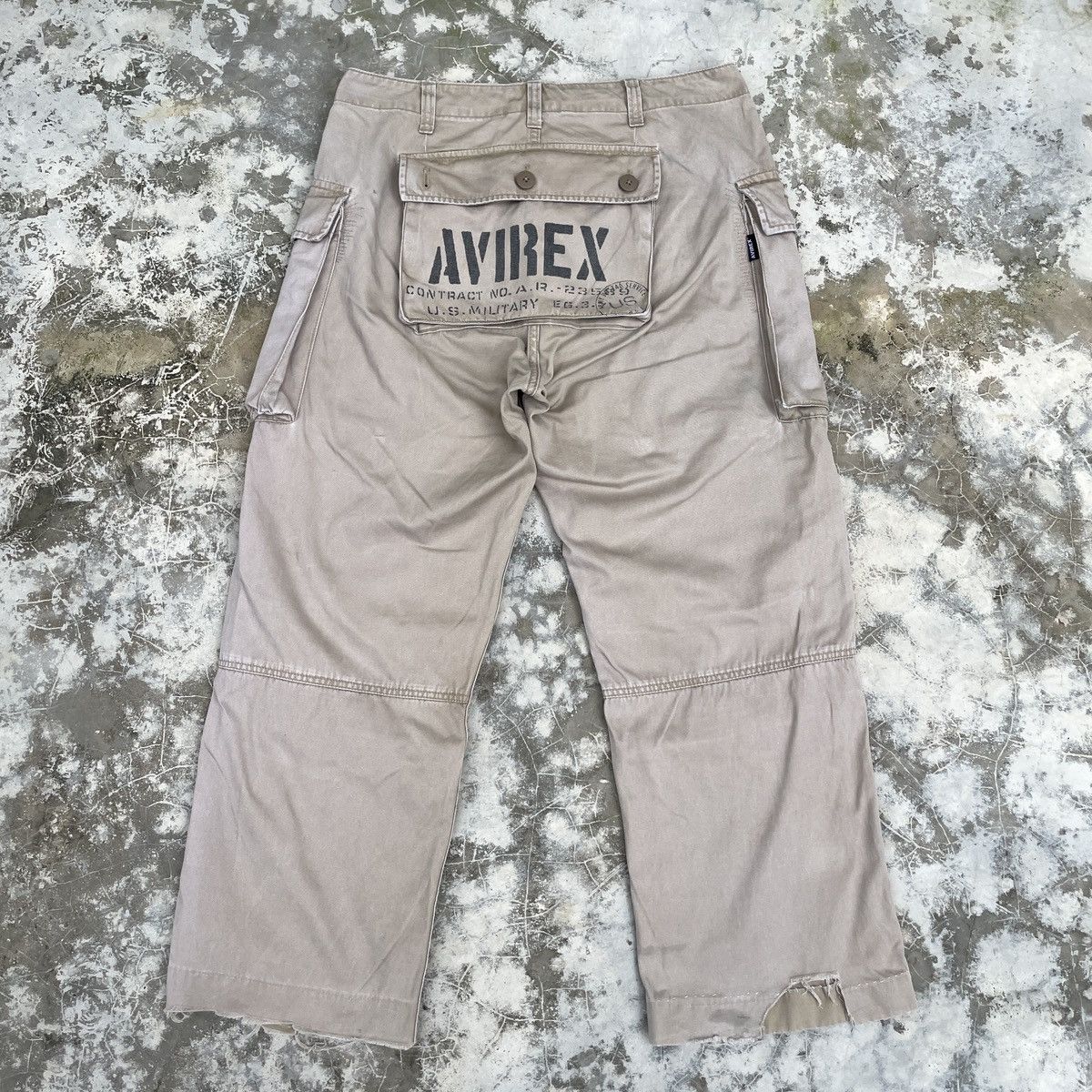 Avirex × Vintage Avirex Distressed Faded Monkey Pants Size US 33 - 2 Thumbnail