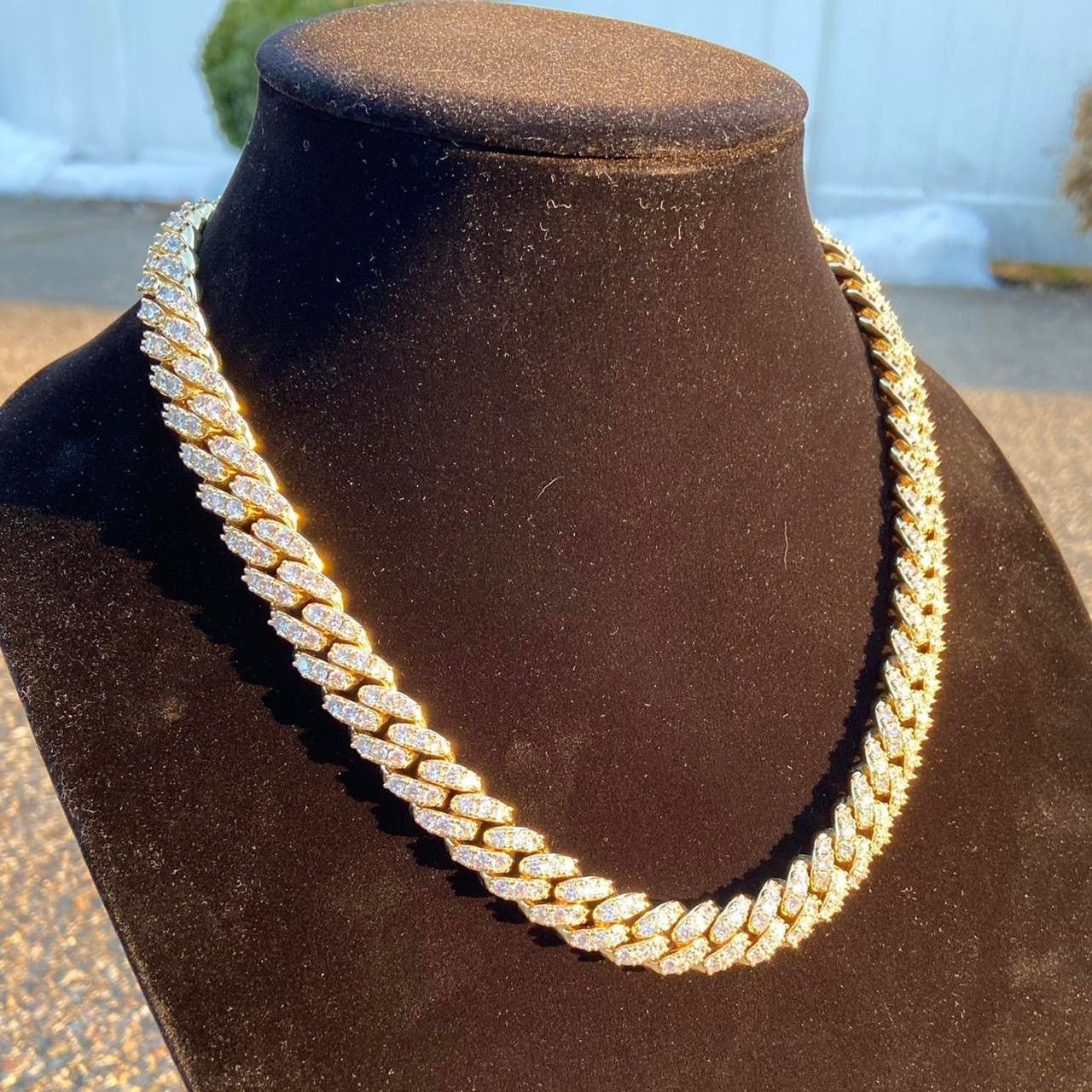 Other Gold Chain 14k Gold Diamond Cuban Chain 20in 12mm Size ONE SIZE - 3 Thumbnail