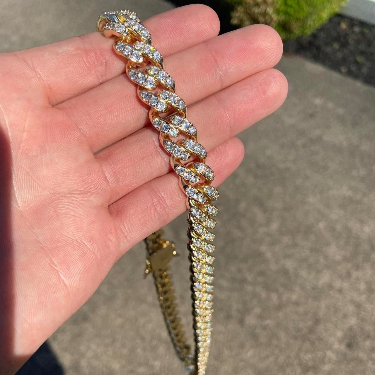 Other Gold Chain 14k Gold Diamond Cuban Chain 20in 12mm Size ONE SIZE - 2 Thumbnail