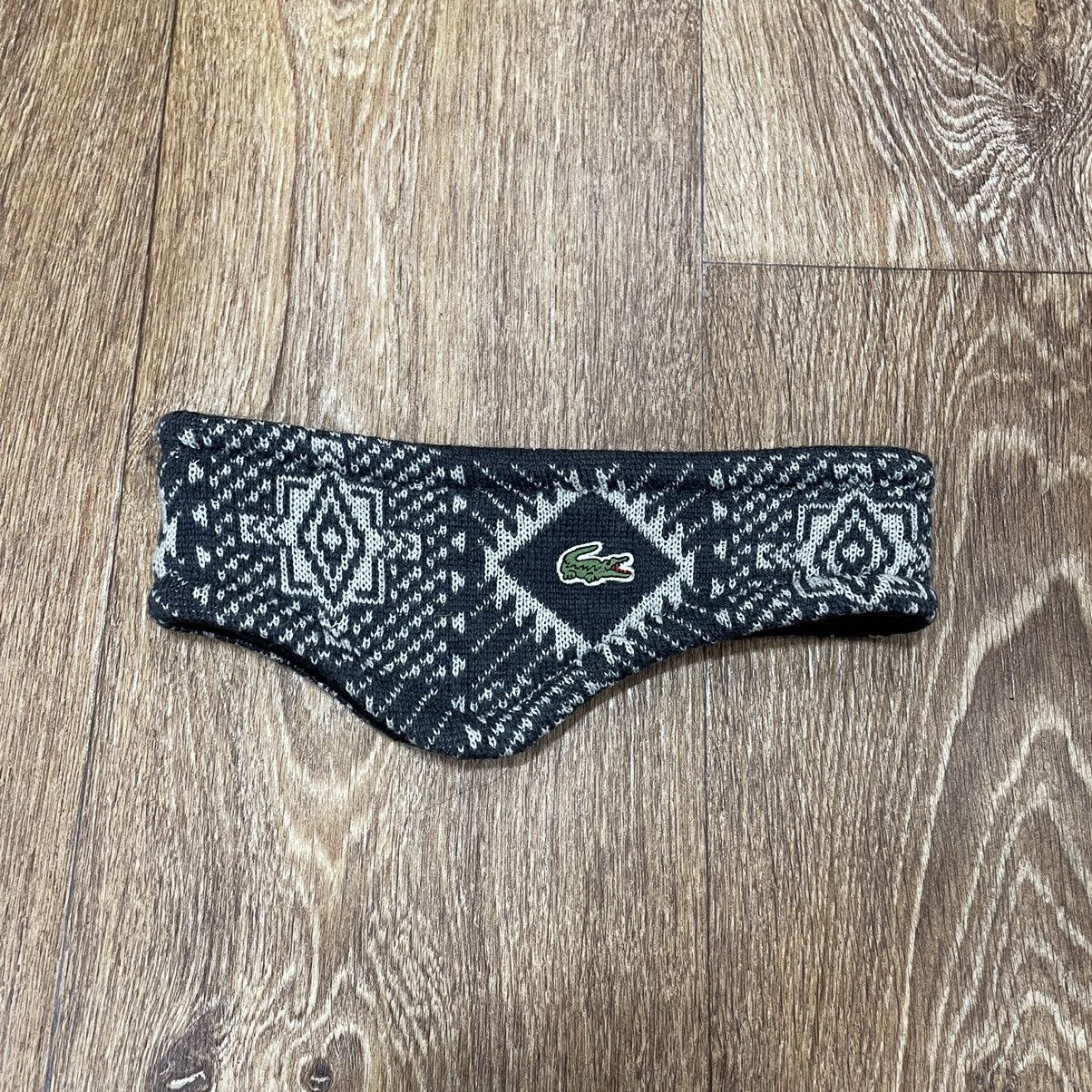 Vintage Vintage 90s Lacoste Geometric Knit Headband Streetwear OS Size ONE SIZE - 1 Thumbnail