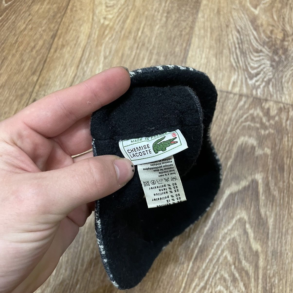 Vintage Vintage 90s Lacoste Geometric Knit Headband Streetwear OS Size ONE SIZE - 4 Thumbnail