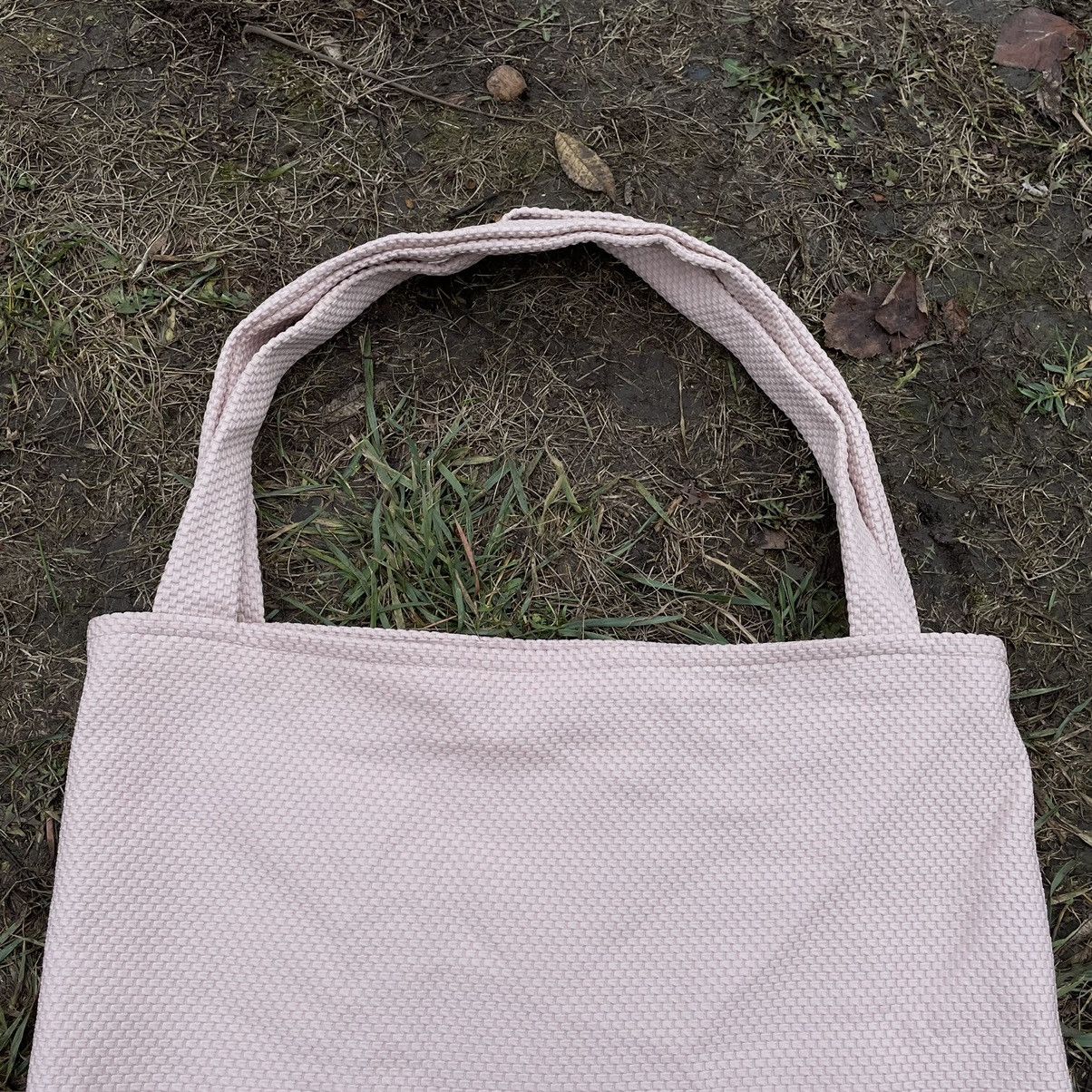 Vintage Vintage Y2K Cream Tote Bag Pocket Detail Streetwear Slim OS Size ONE SIZE - 5 Thumbnail