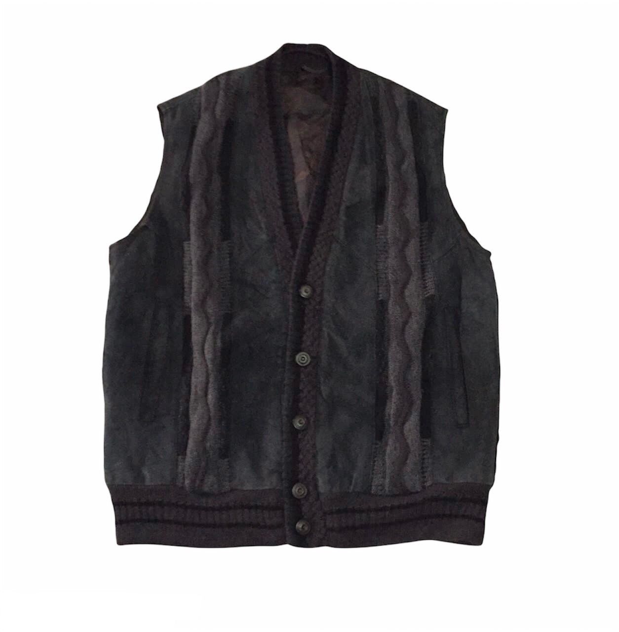 Nice Knit Mixture Simons Casual Cardigan Vest