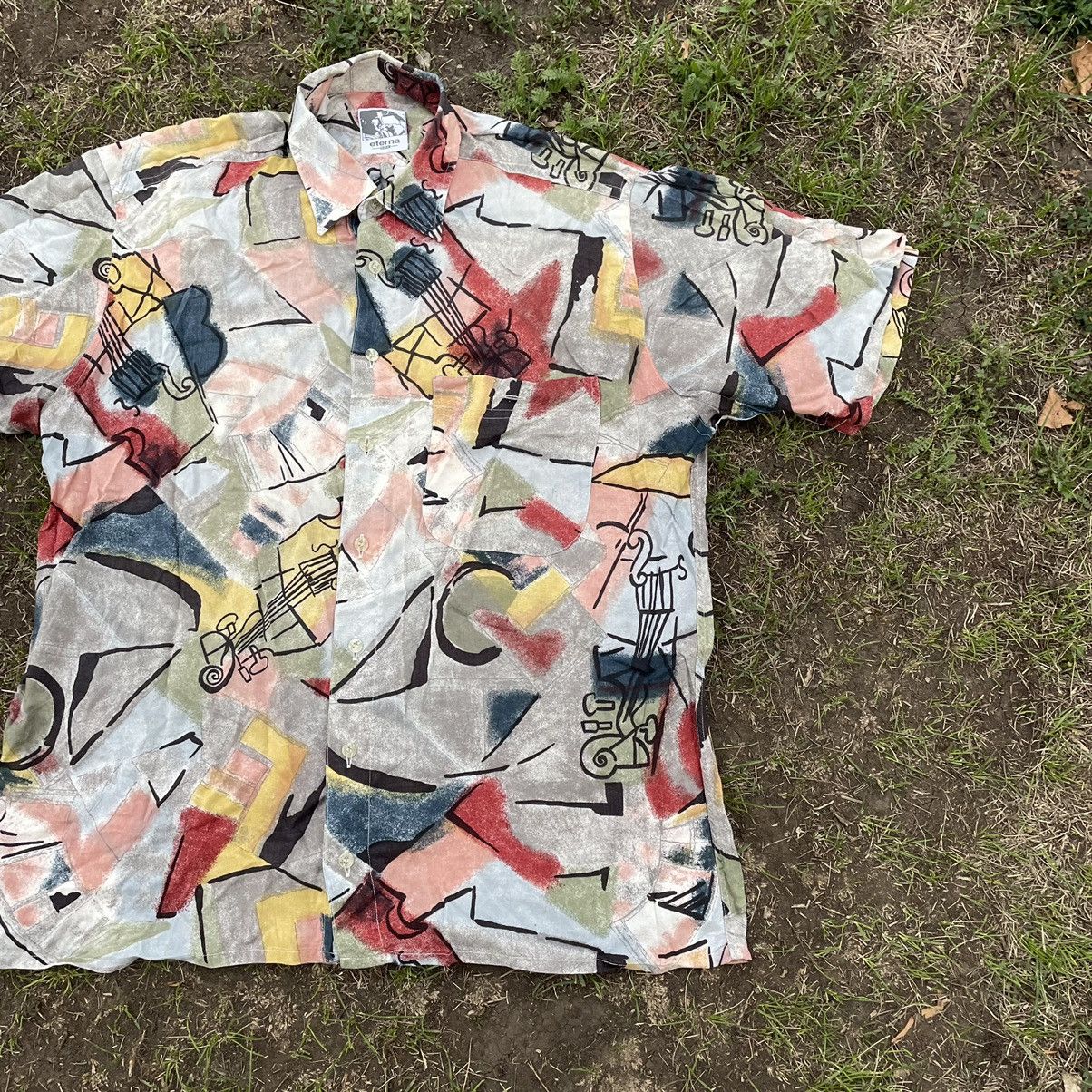 Vintage Vintage 90s All Over Print Graphic Tee Rave Streetwear XL Size US XL / EU 56 / 4 - 2 Thumbnail