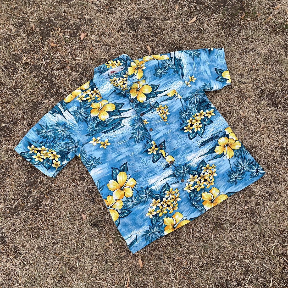 Vintage Vintage 90s Hawaiian Shirt All Over Print Streetwear Y2K XL Size US XL / EU 56 / 4 - 5 Thumbnail