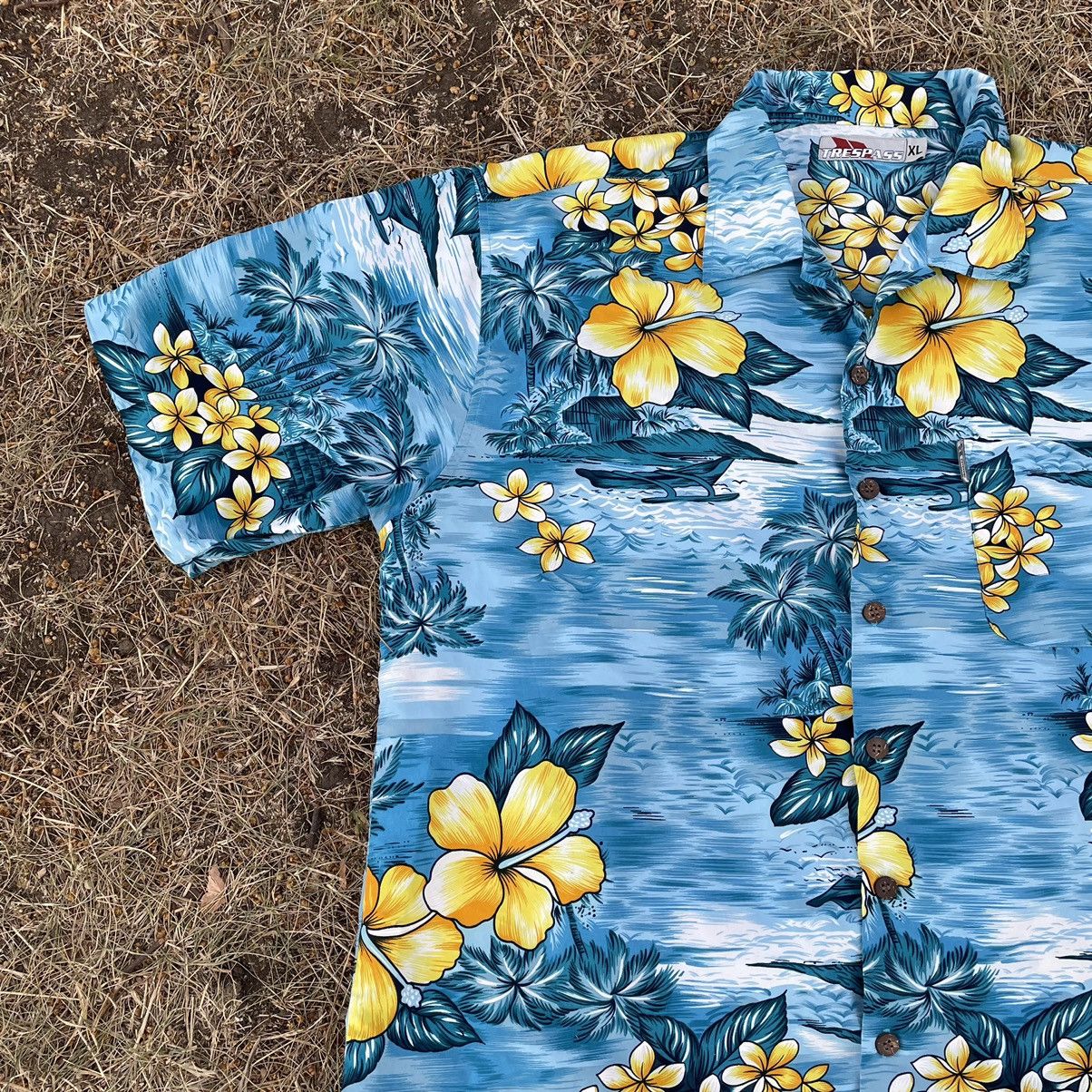 Vintage Vintage 90s Hawaiian Shirt All Over Print Streetwear Y2K XL Size US XL / EU 56 / 4 - 3 Thumbnail
