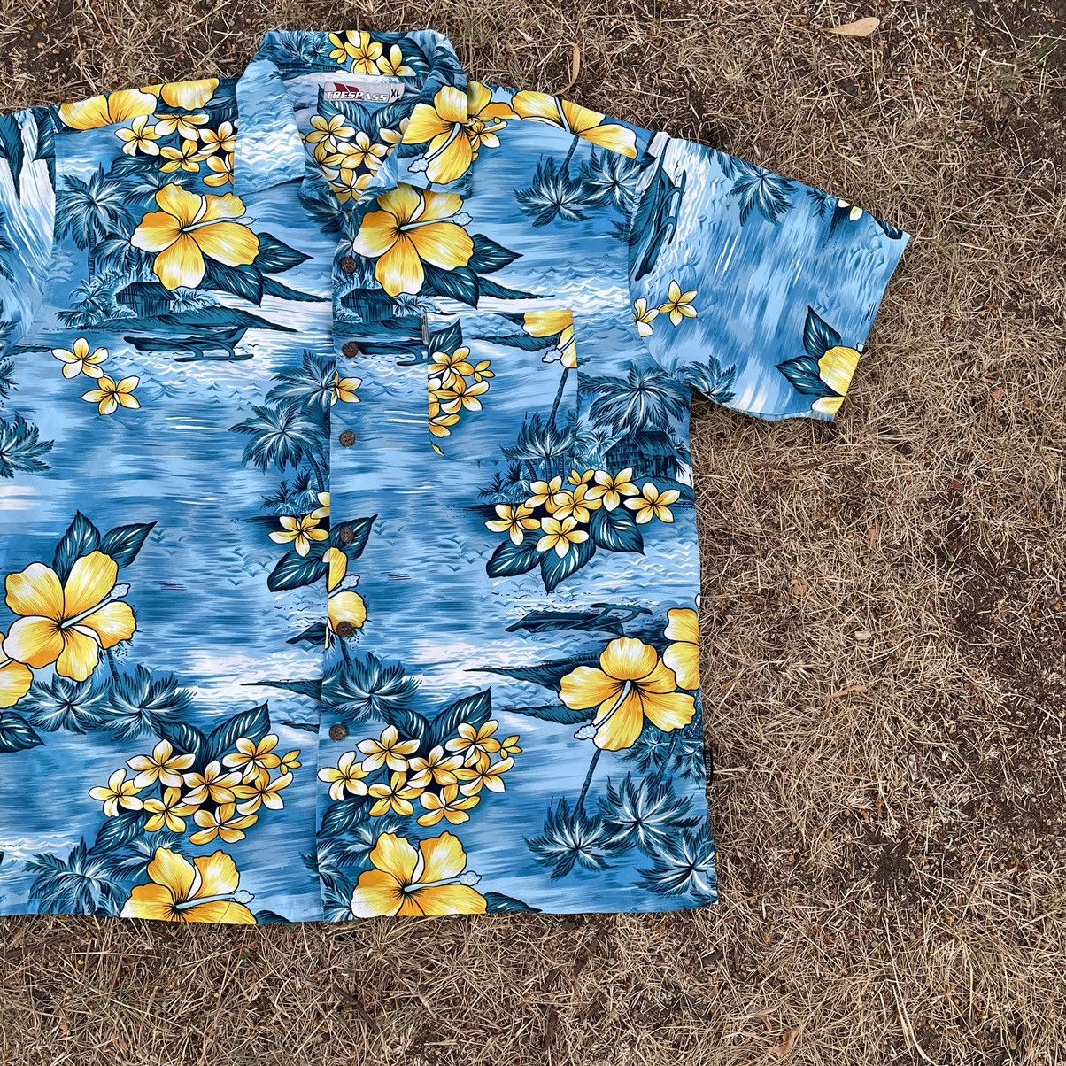 Vintage Vintage 90s Hawaiian Shirt All Over Print Streetwear Y2K XL Size US XL / EU 56 / 4 - 2 Thumbnail