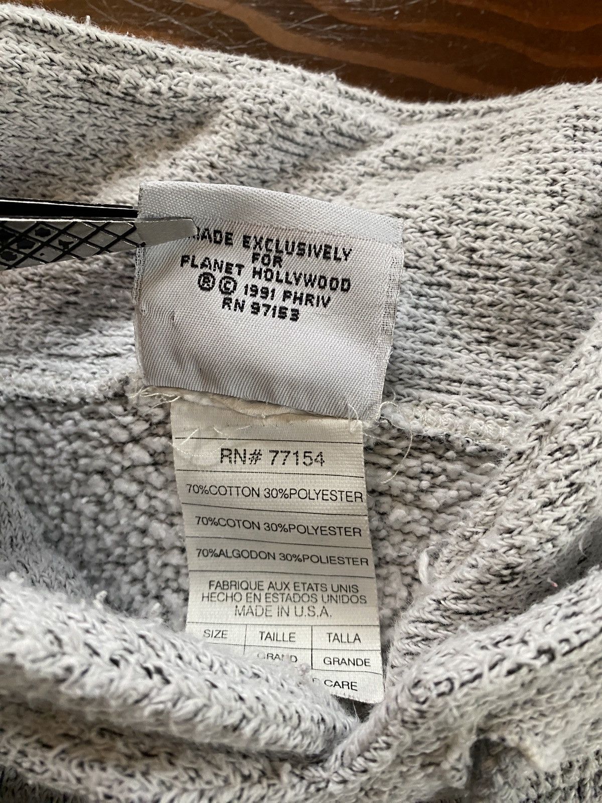 Planet Hollywood Vintage ‘91 Planet Hollywood London “Inside Out” Sweatshirt Size US L / EU 52-54 / 3 - 9 Thumbnail