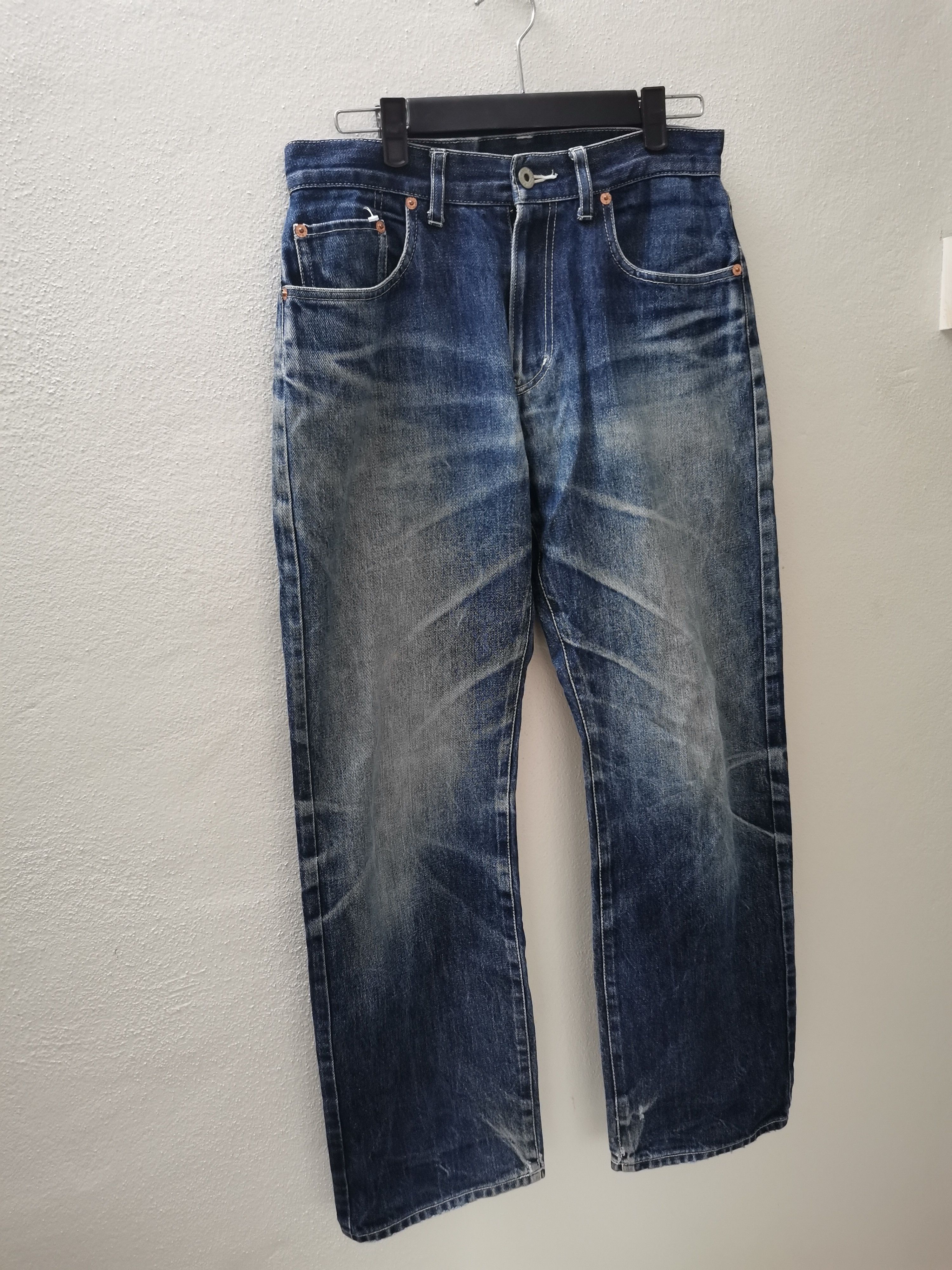 Japanese Brand PPFM FLARE DISTRESSED JEANS Size US 29 - 2 Thumbnail