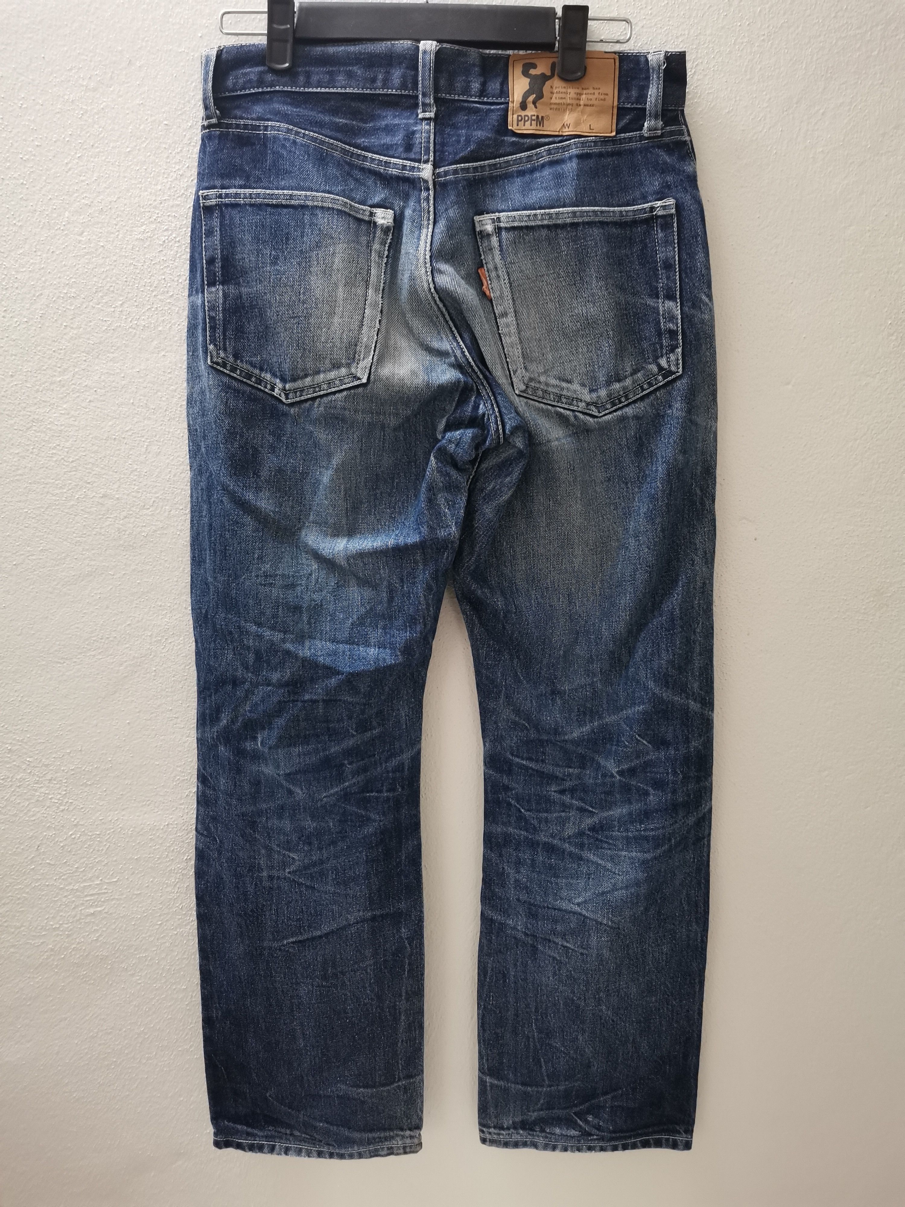 Japanese Brand PPFM FLARE DISTRESSED JEANS Size US 29 - 4 Thumbnail