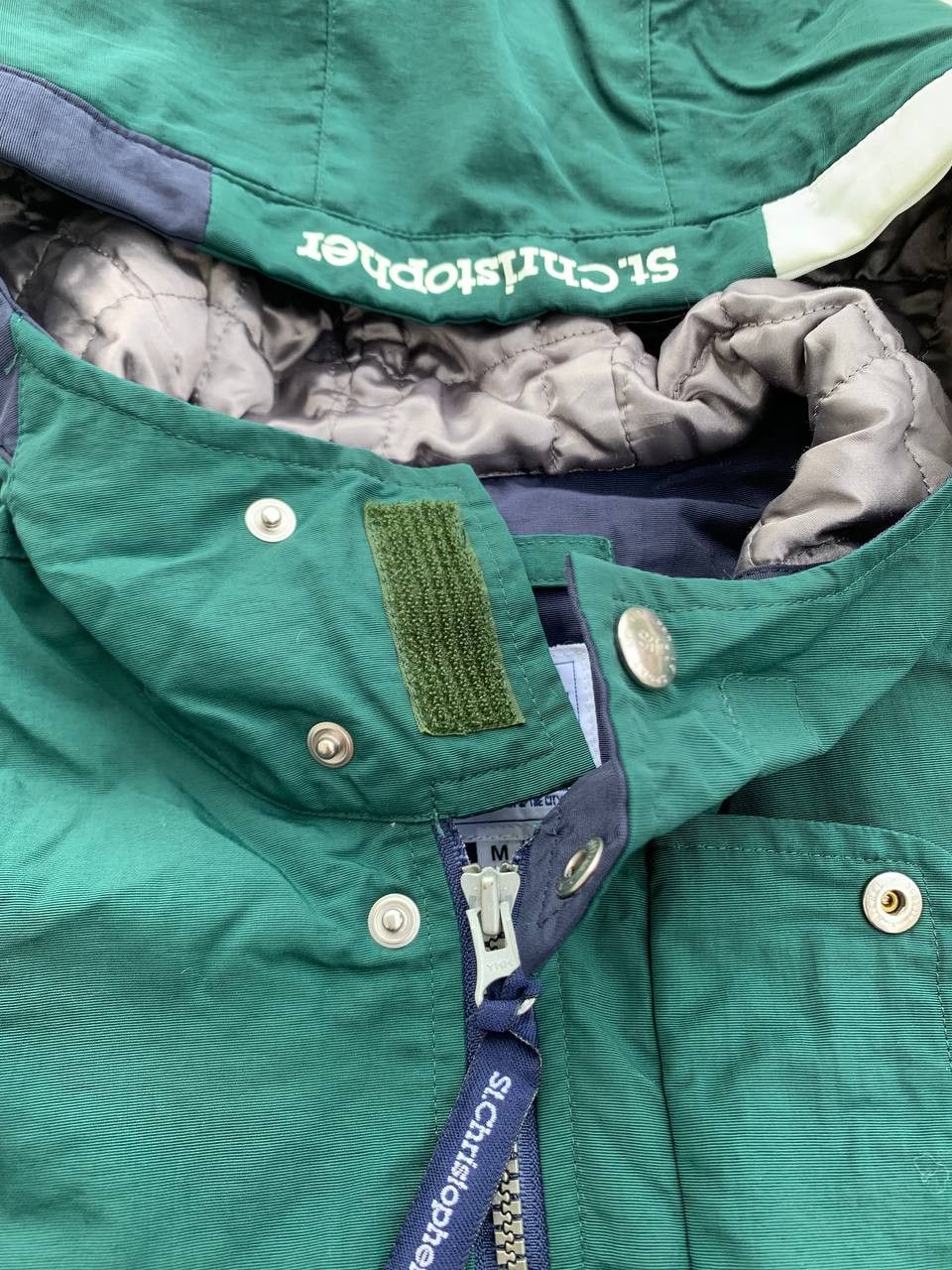 Japanese Brand Vintage St Christopher Quilted Lined Hooded Parka Oversized Size US M / EU 48-50 / 2 - 9 Thumbnail