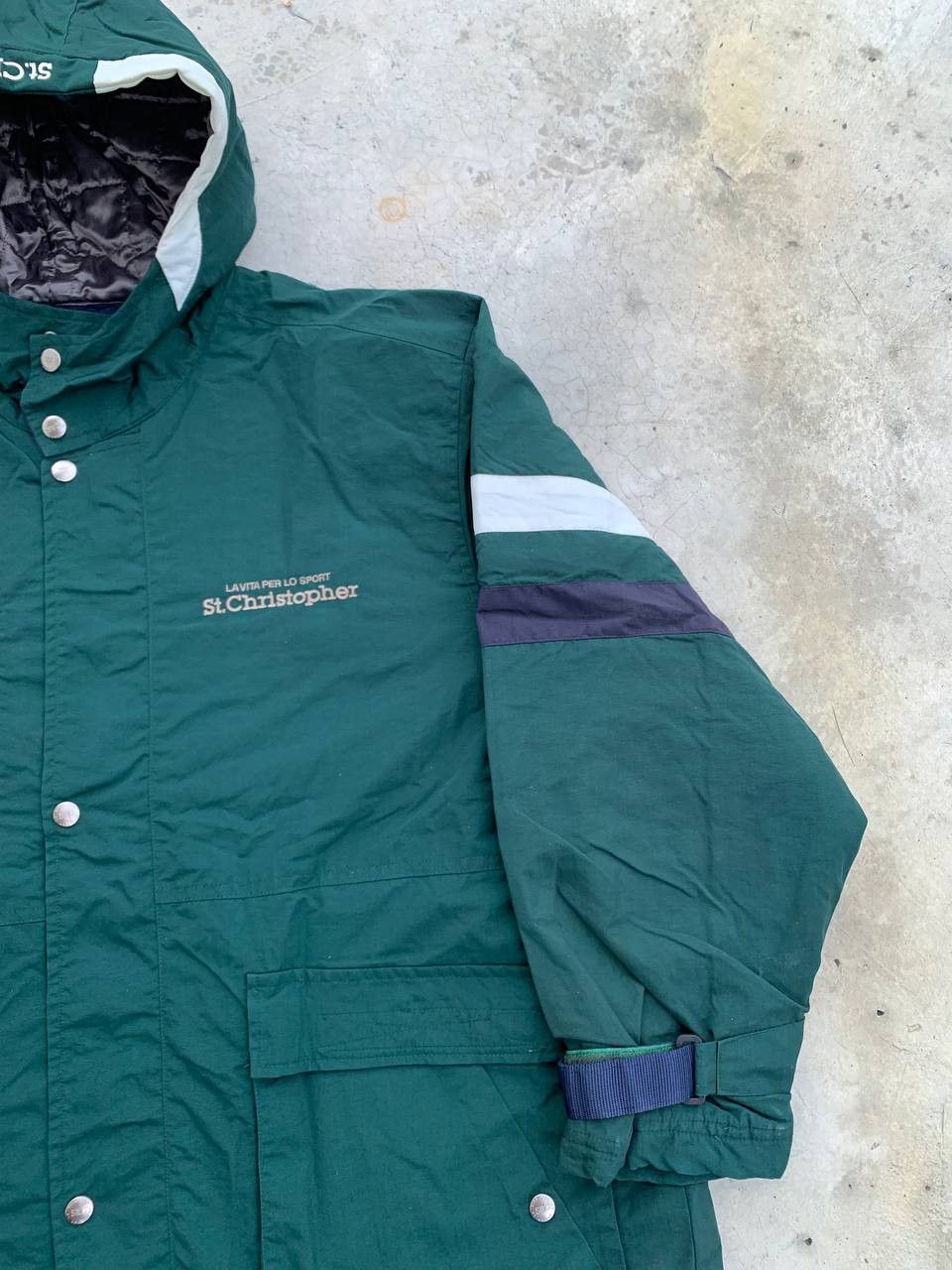 Japanese Brand Vintage St Christopher Quilted Lined Hooded Parka Oversized Size US M / EU 48-50 / 2 - 3 Thumbnail