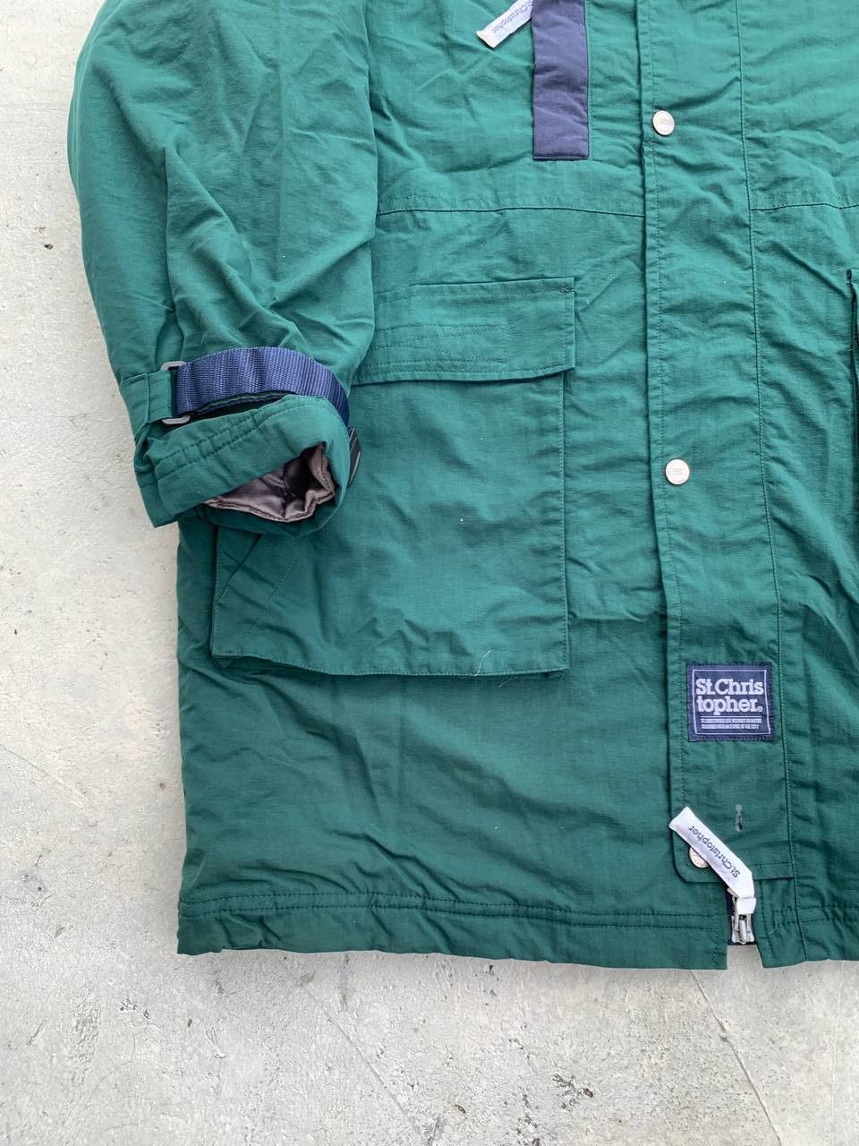 Japanese Brand Vintage St Christopher Quilted Lined Hooded Parka Oversized Size US M / EU 48-50 / 2 - 6 Thumbnail