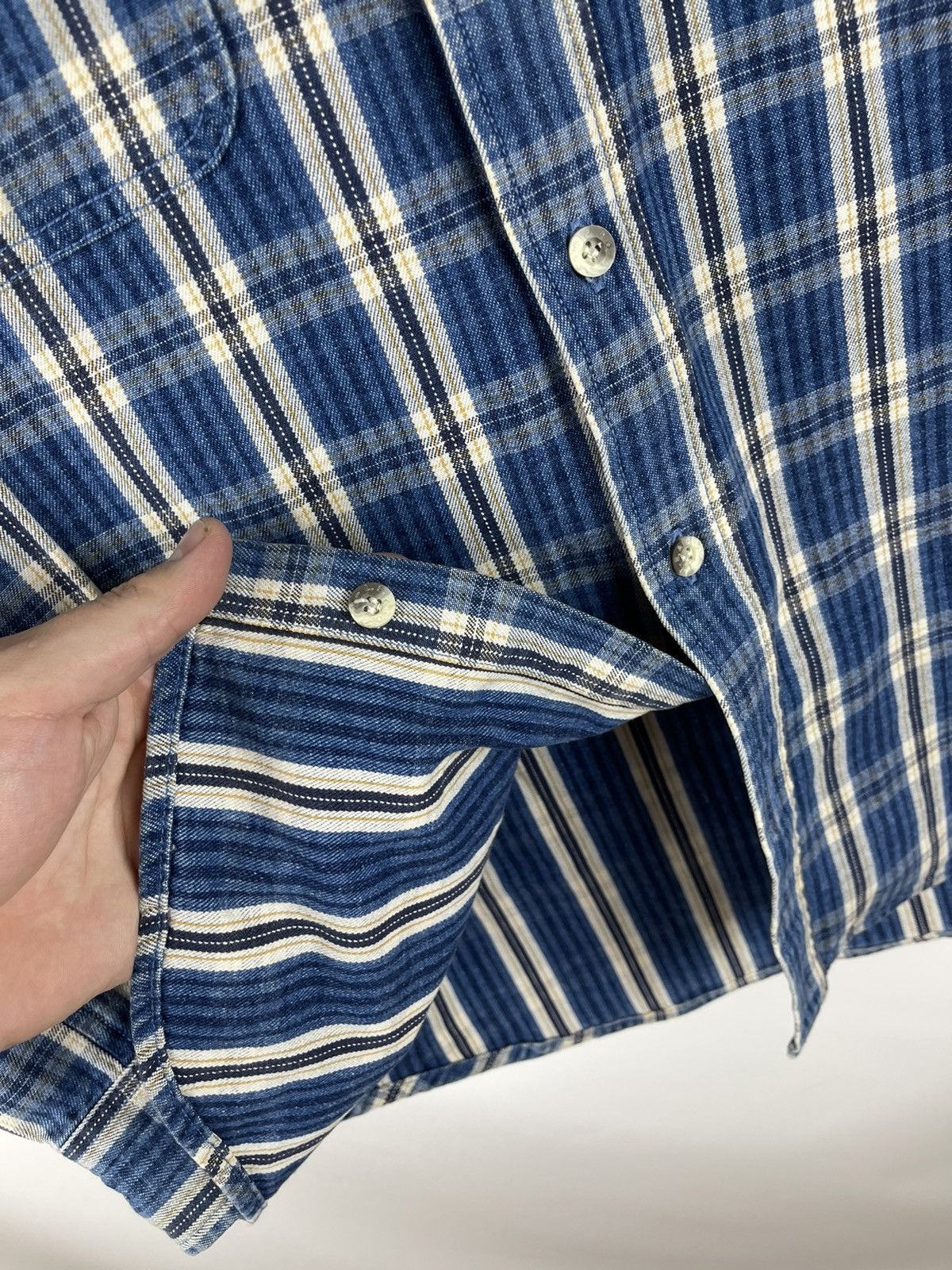 Levi's Levi’s vintage 90s checkered denim shirt striped flannel Size US M / EU 48-50 / 2 - 15 Thumbnail