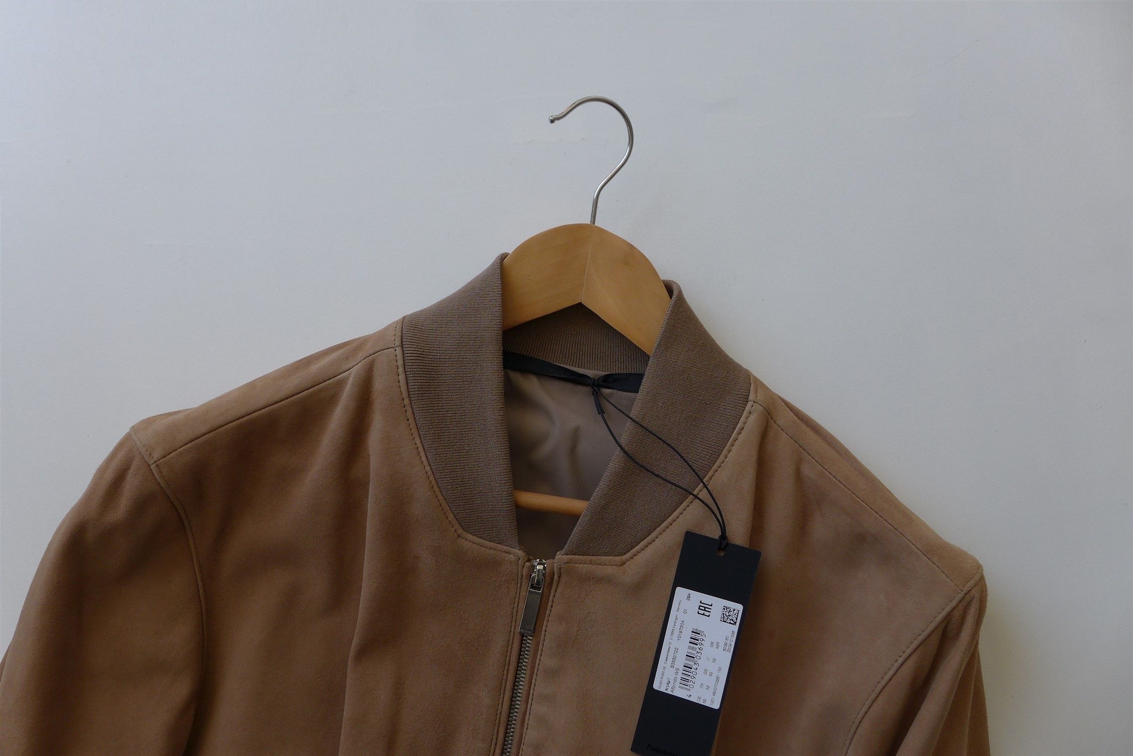 Hugo Boss Hugo Boss Alfondo Bomber Jacket - Tan Suede Size US L / EU 52-54 / 3 - 4 Thumbnail