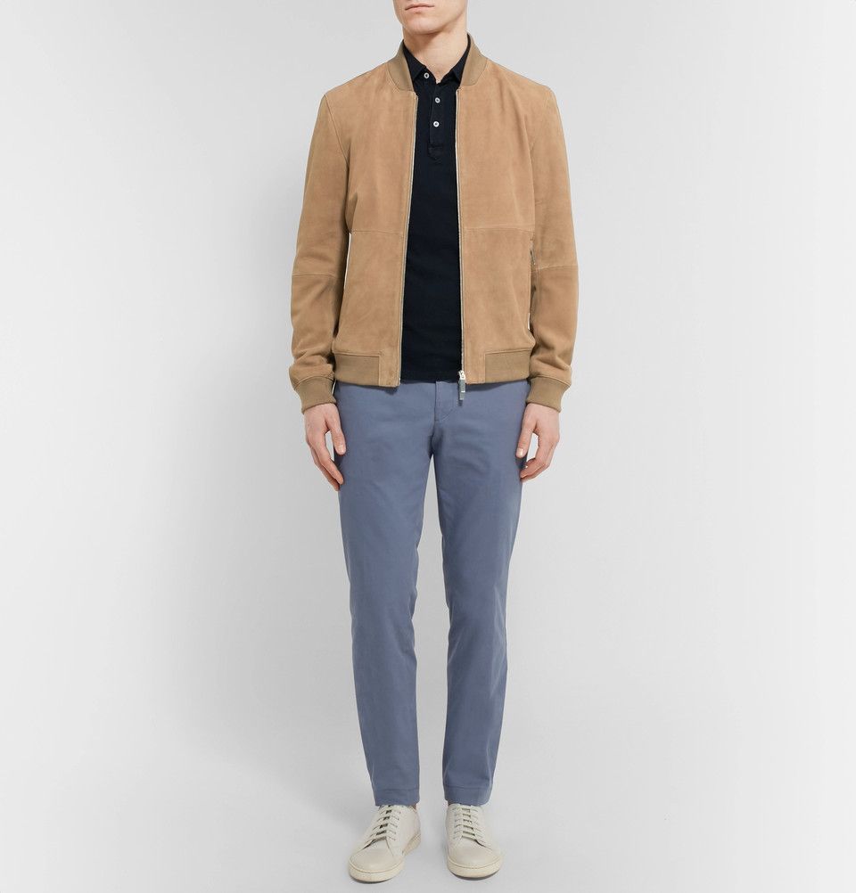 Hugo Boss Hugo Boss Alfondo Bomber Jacket - Tan Suede Size US L / EU 52-54 / 3 - 14 Thumbnail