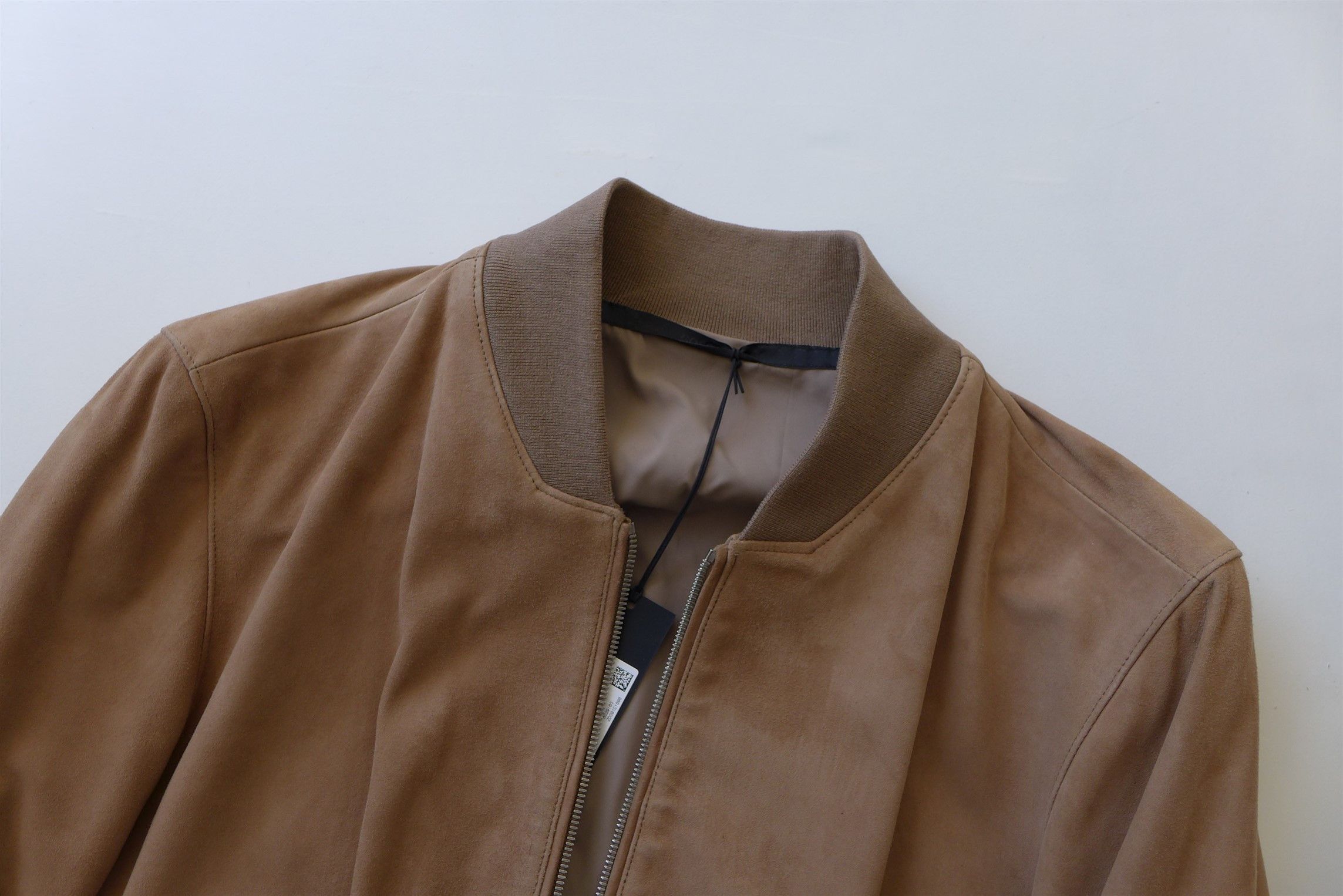 Hugo Boss Hugo Boss Alfondo Bomber Jacket - Tan Suede Size US L / EU 52-54 / 3 - 5 Thumbnail