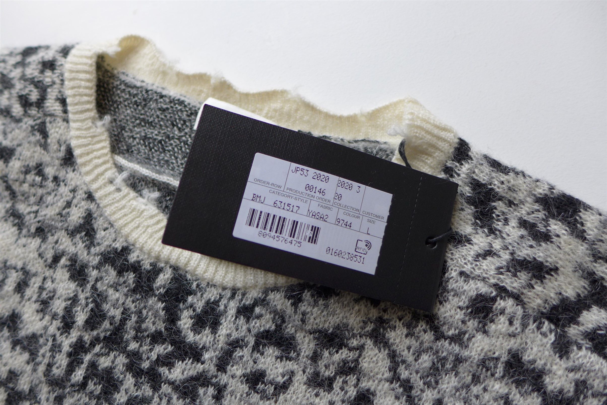 Saint Laurent Paris Saint Laurent Leopard Print Distressed Mohair Sweater. Size US L / EU 52-54 / 3 - 9 Thumbnail