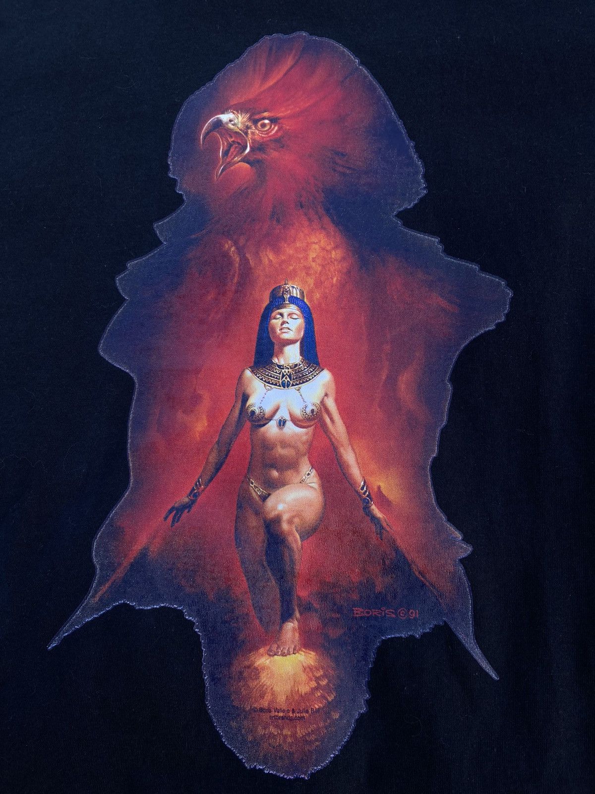 Band Tees Vintage 1991 Boris Vallejo tee big logo Japanese size L Size US L / EU 52-54 / 3 - 2 Thumbnail