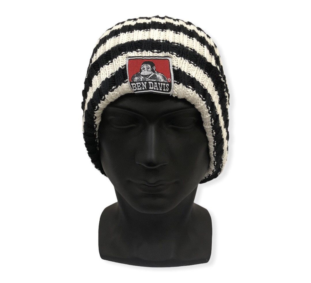 image of Ben Davis Striped Jail Beanie Hat, Men's