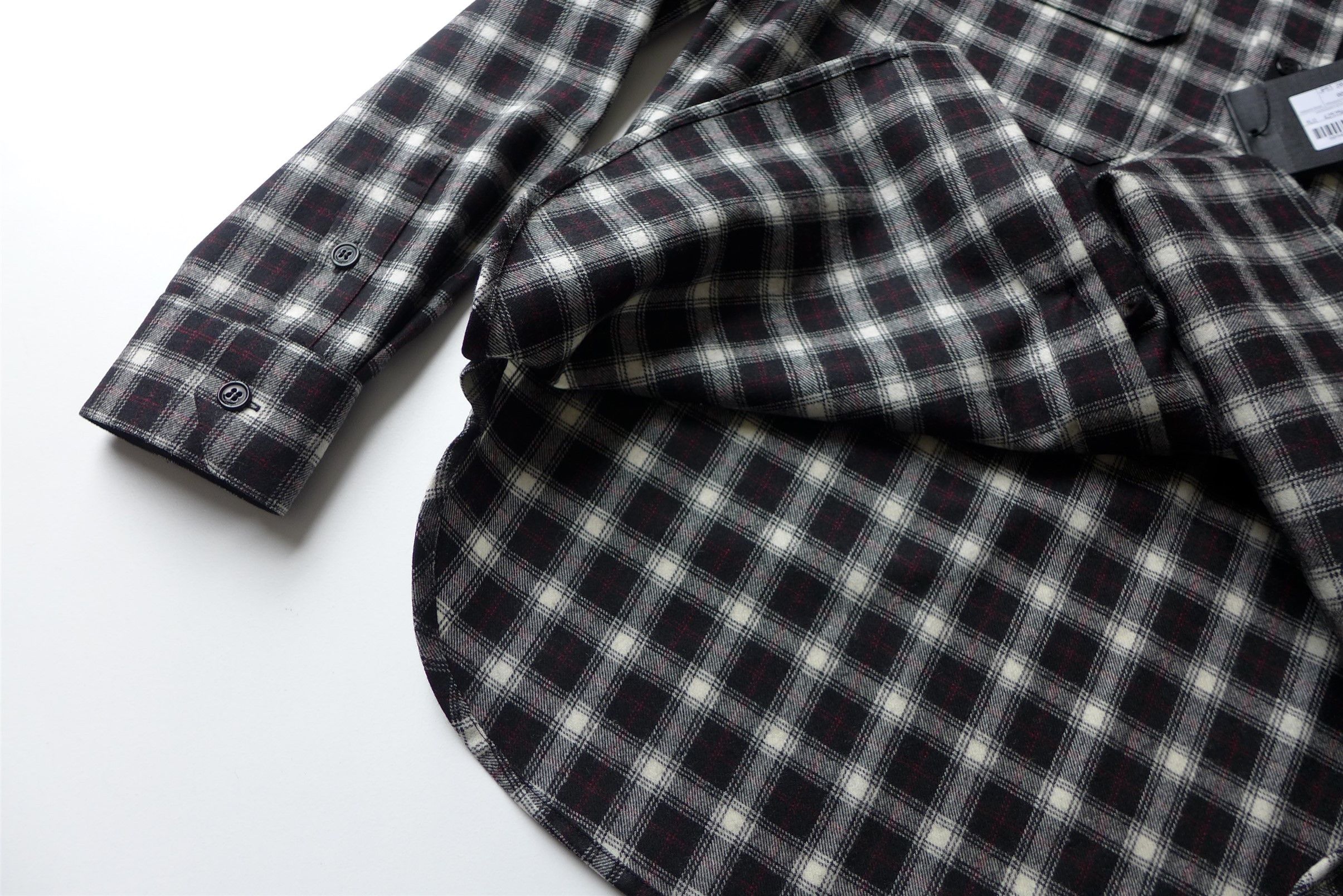 Saint Laurent Paris Saint Laurent FW20 Plaid Wool Check Shirt - Size 40 Size US M / EU 48-50 / 2 - 8 Thumbnail