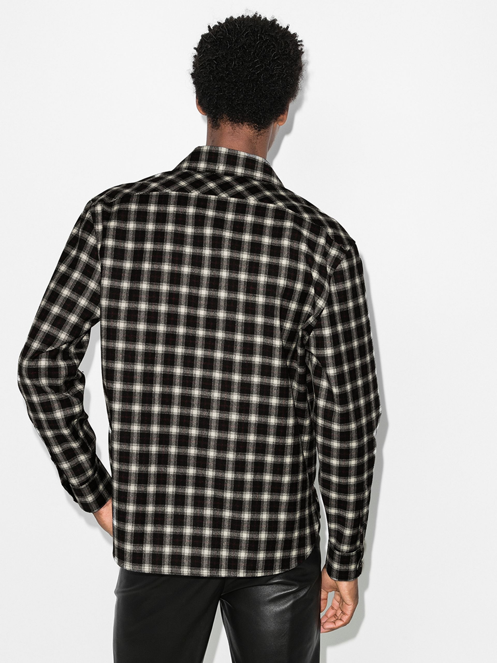 Saint Laurent Paris Saint Laurent FW20 Plaid Wool Check Shirt - Size 40 Size US M / EU 48-50 / 2 - 19 Thumbnail