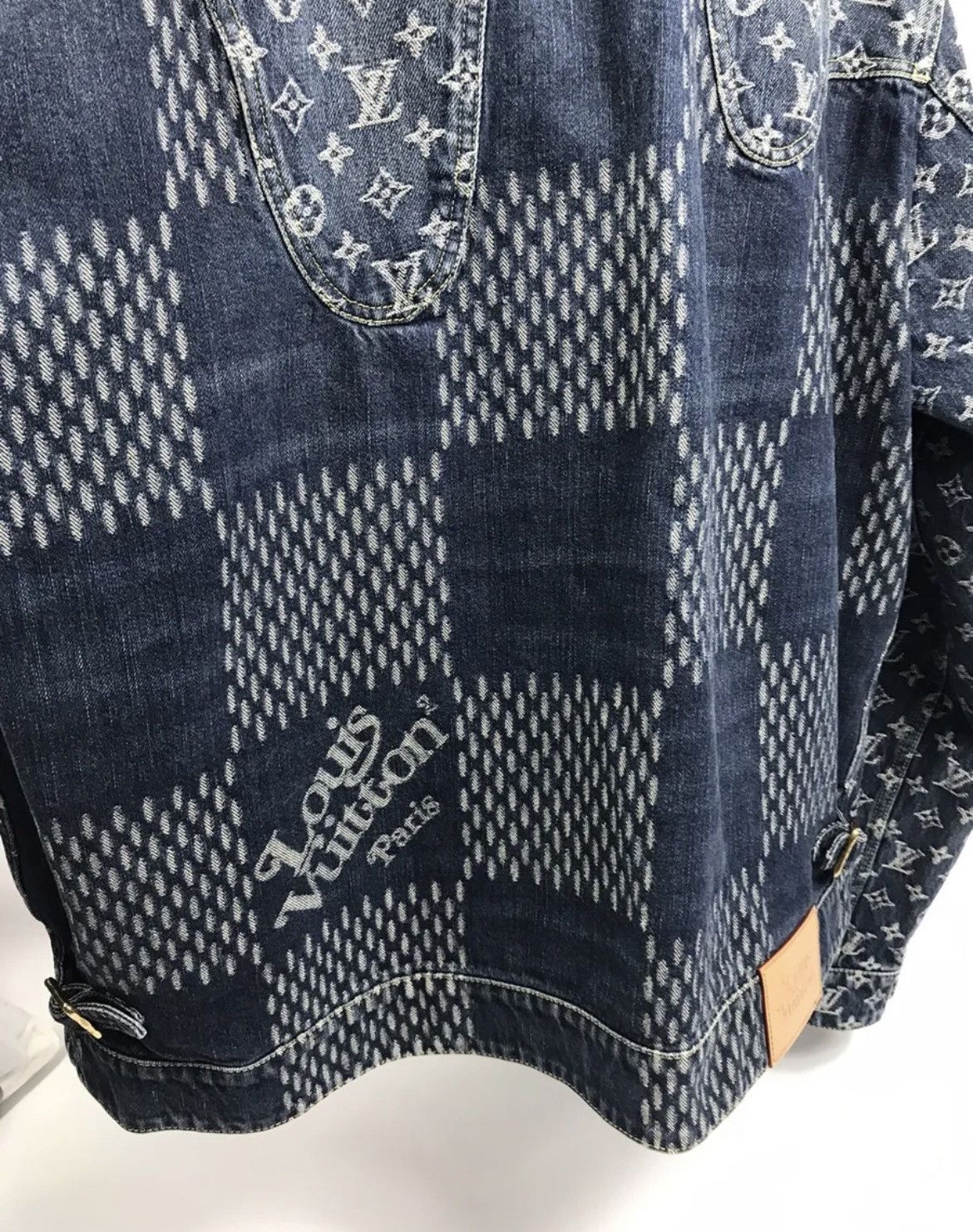 Louis Vuitton × Nigo × Virgil Abloh LOUIS VUITTON X NIGO MONOGRAM BLUE DENIM JACKET SIZE: 58 Size US XXL / EU 58 / 5 - 12 Thumbnail