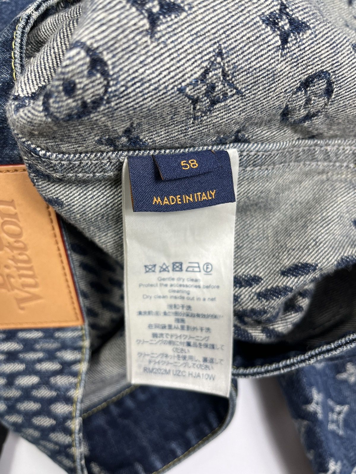 Louis Vuitton × Nigo × Virgil Abloh LOUIS VUITTON X NIGO MONOGRAM BLUE DENIM JACKET SIZE: 58 Size US XXL / EU 58 / 5 - 13 Thumbnail