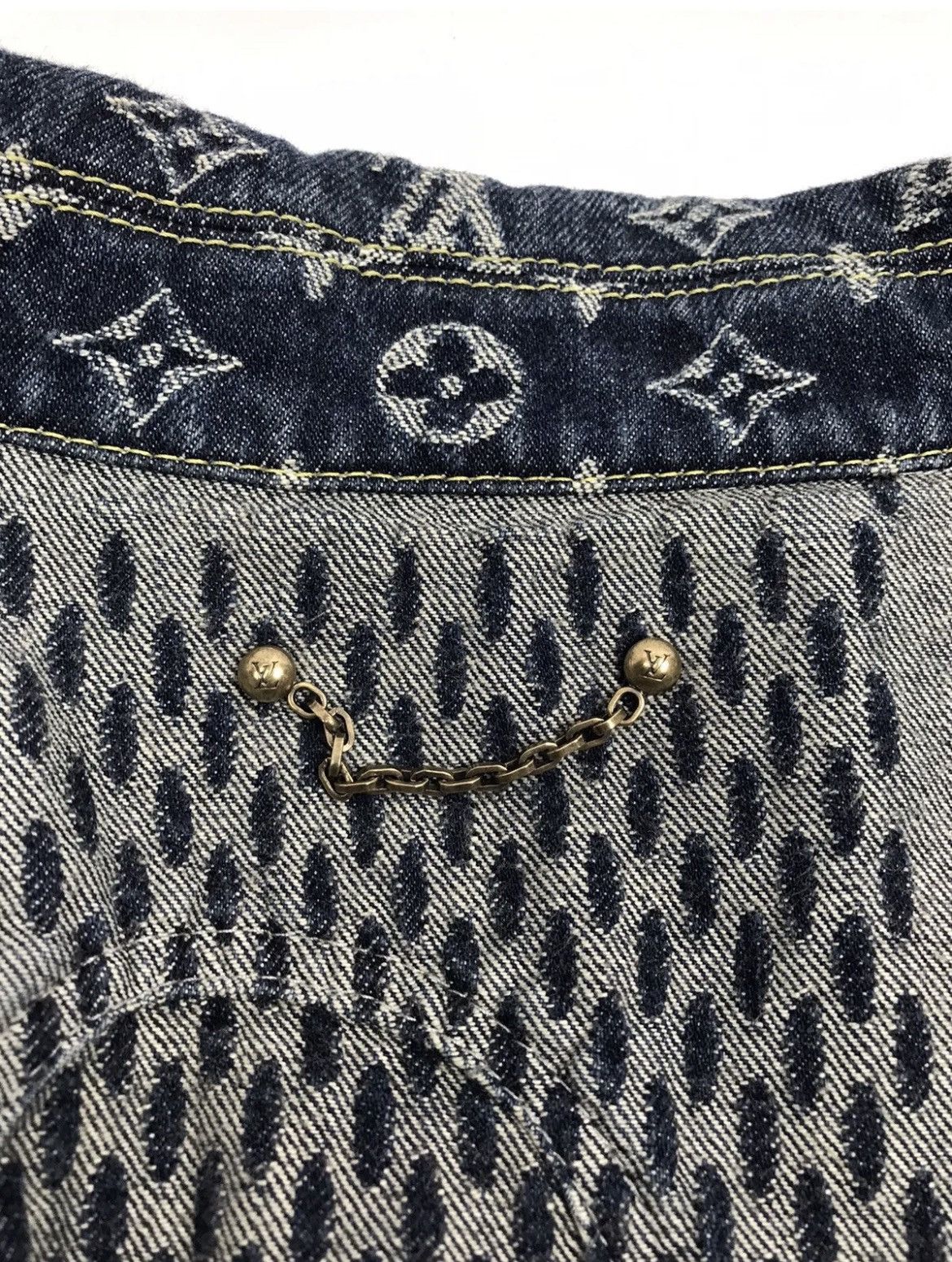 Louis Vuitton × Nigo × Virgil Abloh LOUIS VUITTON X NIGO MONOGRAM BLUE DENIM JACKET SIZE: 58 Size US XXL / EU 58 / 5 - 5 Thumbnail