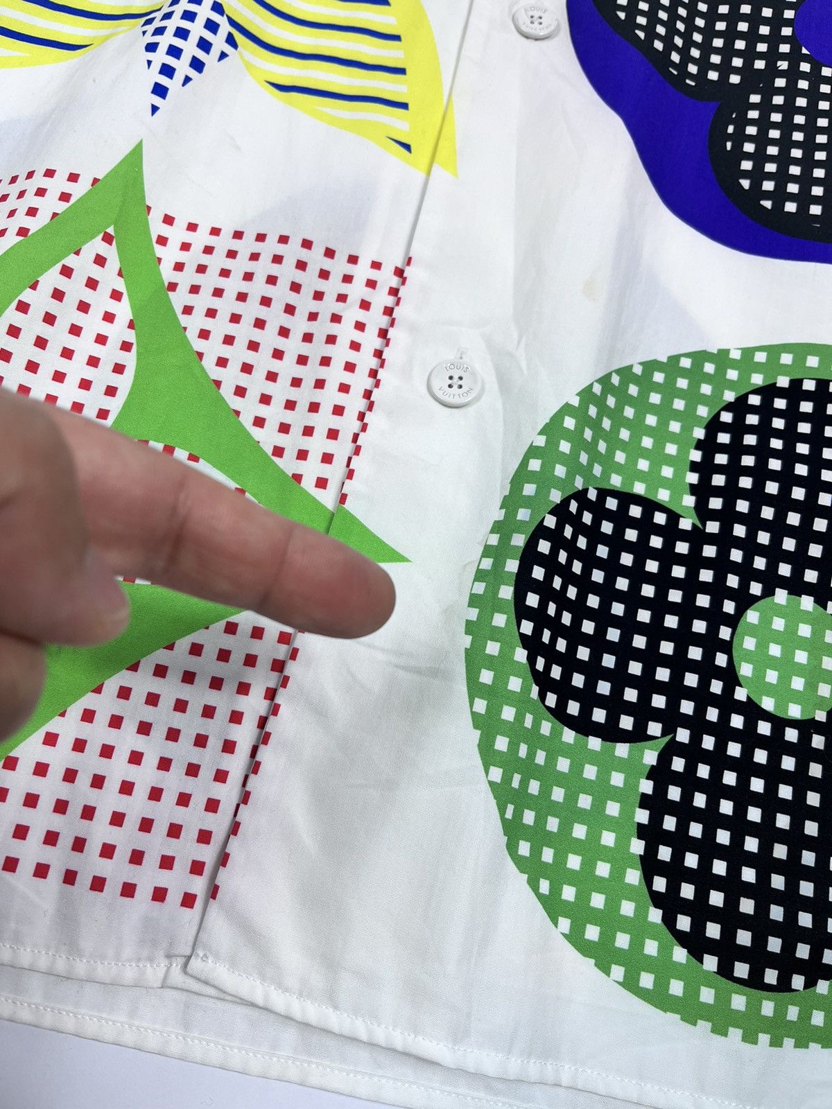 Virgil Abloh LOUIS VUITTON MULTI COLOUR MONOGRAM PRNT SHIRT Size US XL / EU 56 / 4 - 5 Thumbnail