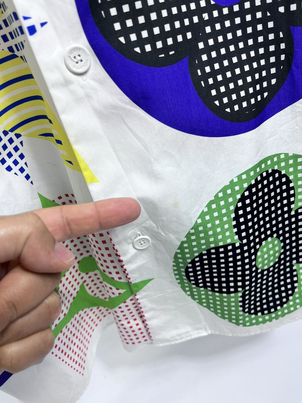 Virgil Abloh LOUIS VUITTON MULTI COLOUR MONOGRAM PRNT SHIRT Size US XL / EU 56 / 4 - 7 Thumbnail