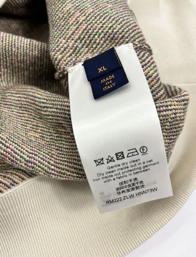 Louis Vuitton VIRGIL ABLOH ✨ 1AAGNZ LV FLOWER GRAPHIC JACQUARD HOODIE Size US XL / EU 56 / 4 - 5 Thumbnail