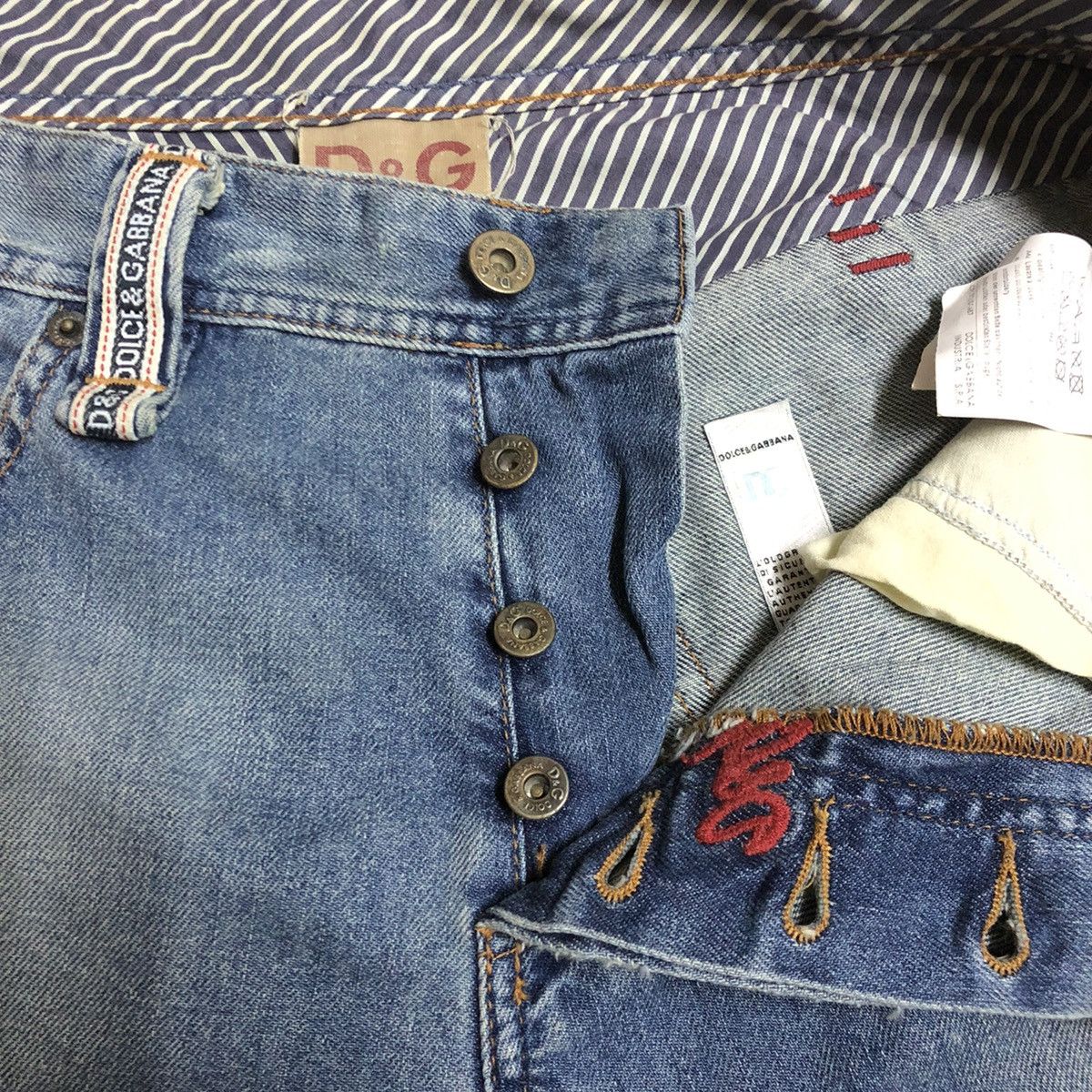 Dolce & Gabbana Dolce & Gabbana Selvedge Hook Denim Size US 32 / EU 48 - 6 Thumbnail