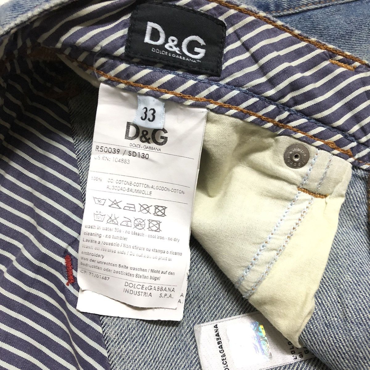 Dolce & Gabbana Dolce & Gabbana Selvedge Hook Denim Size US 32 / EU 48 - 3 Thumbnail