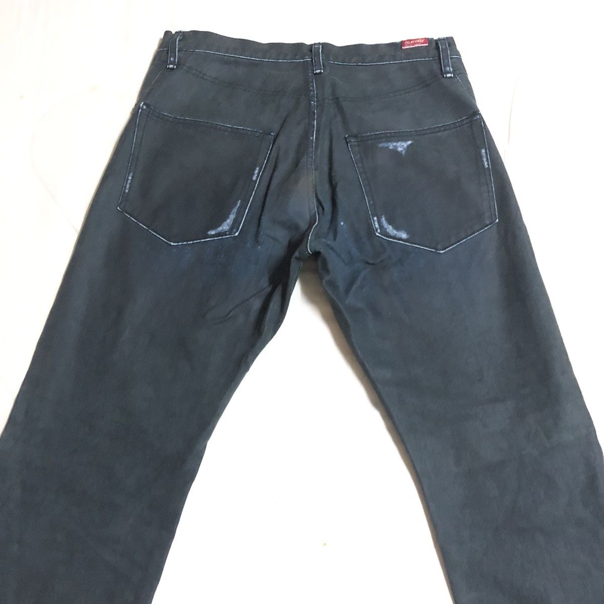 Japanese Brand Blue Way Japan Distressed Wax Denim Size US 32 / EU 48 - 17 Thumbnail