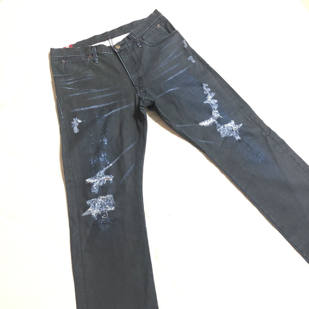 Japanese Brand Blue Way Japan Distressed Wax Denim Size US 32 / EU 48 - 6 Thumbnail