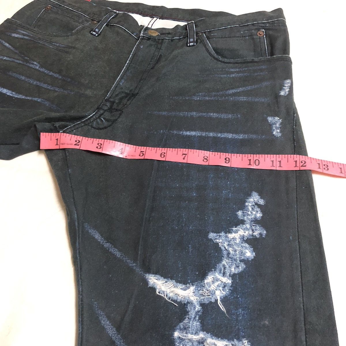 Japanese Brand Blue Way Japan Distressed Wax Denim Size US 32 / EU 48 - 9 Thumbnail