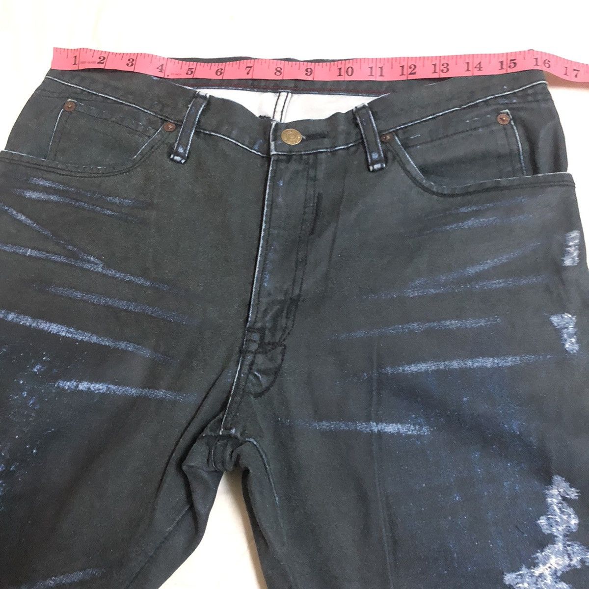 Japanese Brand Blue Way Japan Distressed Wax Denim Size US 32 / EU 48 - 7 Thumbnail