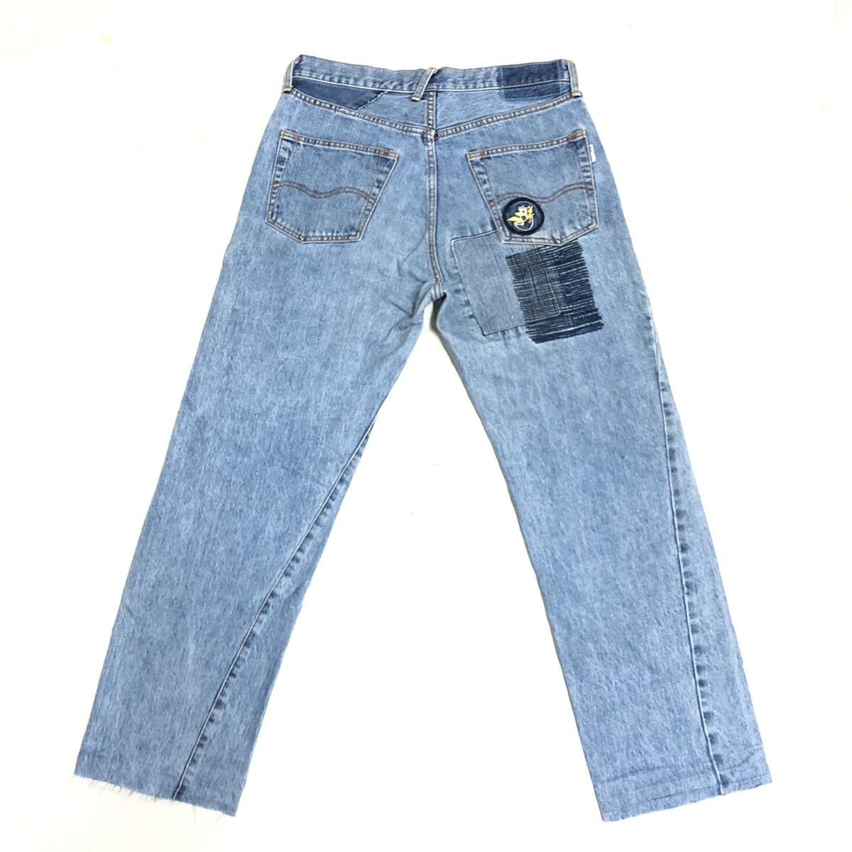 Japanese Brand × Studio D'Artisan Studio D’Artisan Lot 0316 Patchwork/Sashiko Distressed Denim Size US 32 / EU 48 - 18 Thumbnail