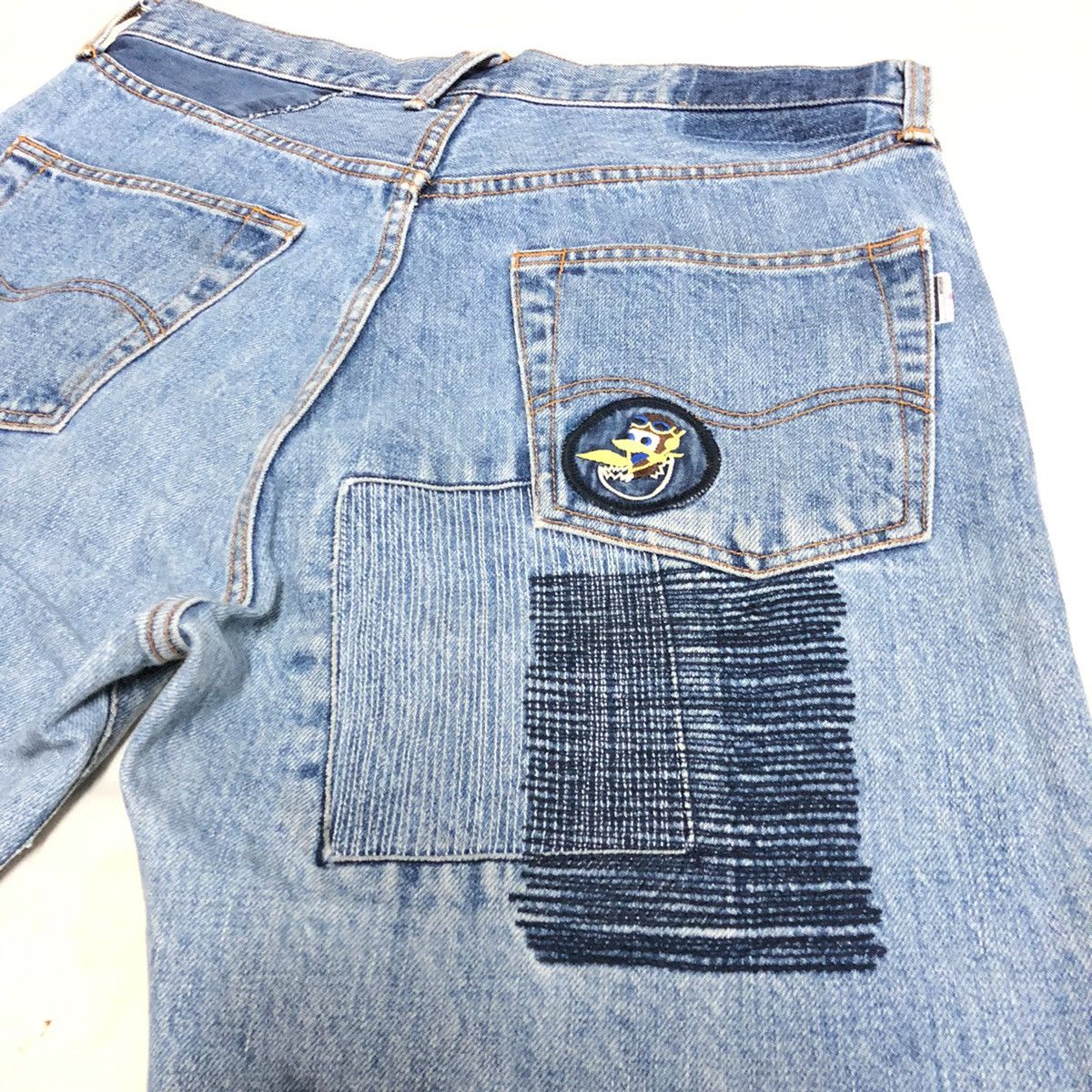 Japanese Brand × Studio D'Artisan Studio D’Artisan Lot 0316 Patchwork/Sashiko Distressed Denim Size US 32 / EU 48 - 15 Thumbnail