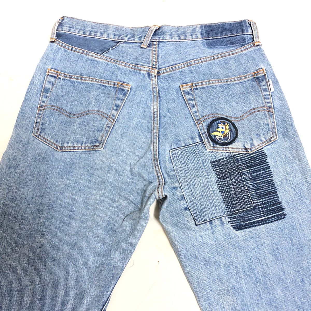 Japanese Brand × Studio D'Artisan Studio D’Artisan Lot 0316 Patchwork/Sashiko Distressed Denim Size US 32 / EU 48 - 17 Thumbnail