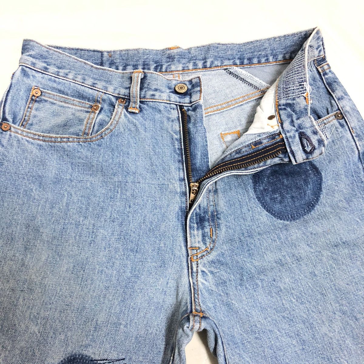 Japanese Brand × Studio D'Artisan Studio D’Artisan Lot 0316 Patchwork/Sashiko Distressed Denim Size US 32 / EU 48 - 4 Thumbnail