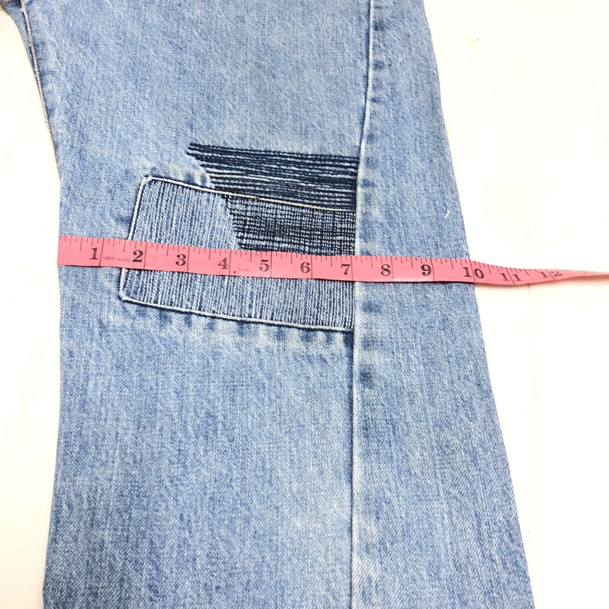 Japanese Brand × Studio D'Artisan Studio D’Artisan Lot 0316 Patchwork/Sashiko Distressed Denim Size US 32 / EU 48 - 12 Thumbnail