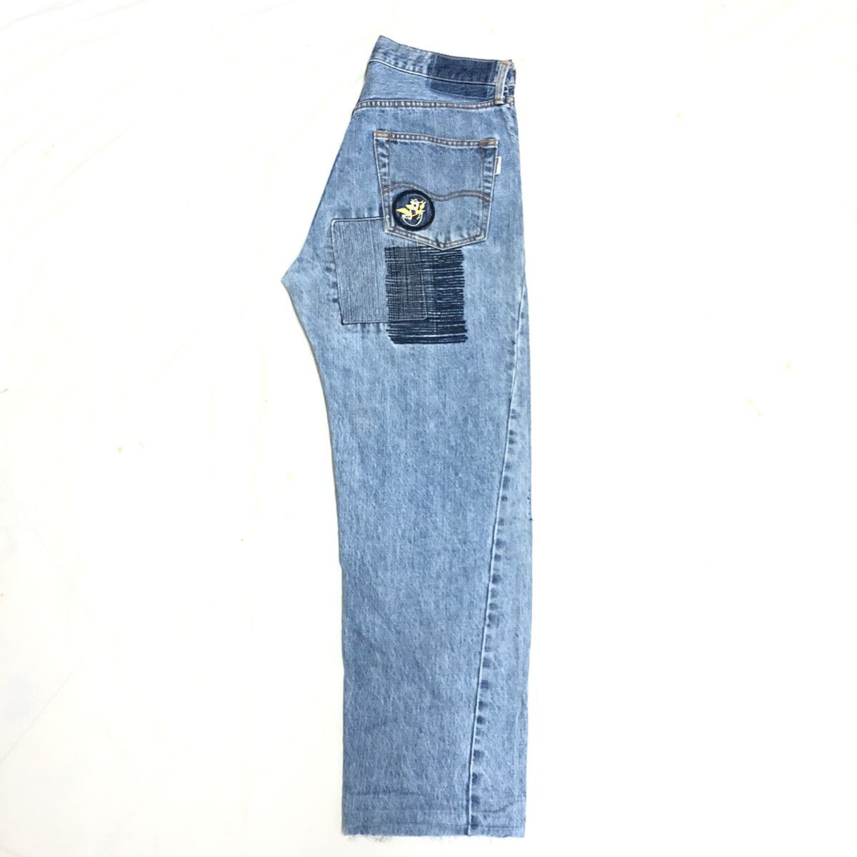 Japanese Brand × Studio D'Artisan Studio D’Artisan Lot 0316 Patchwork/Sashiko Distressed Denim Size US 32 / EU 48 - 19 Thumbnail