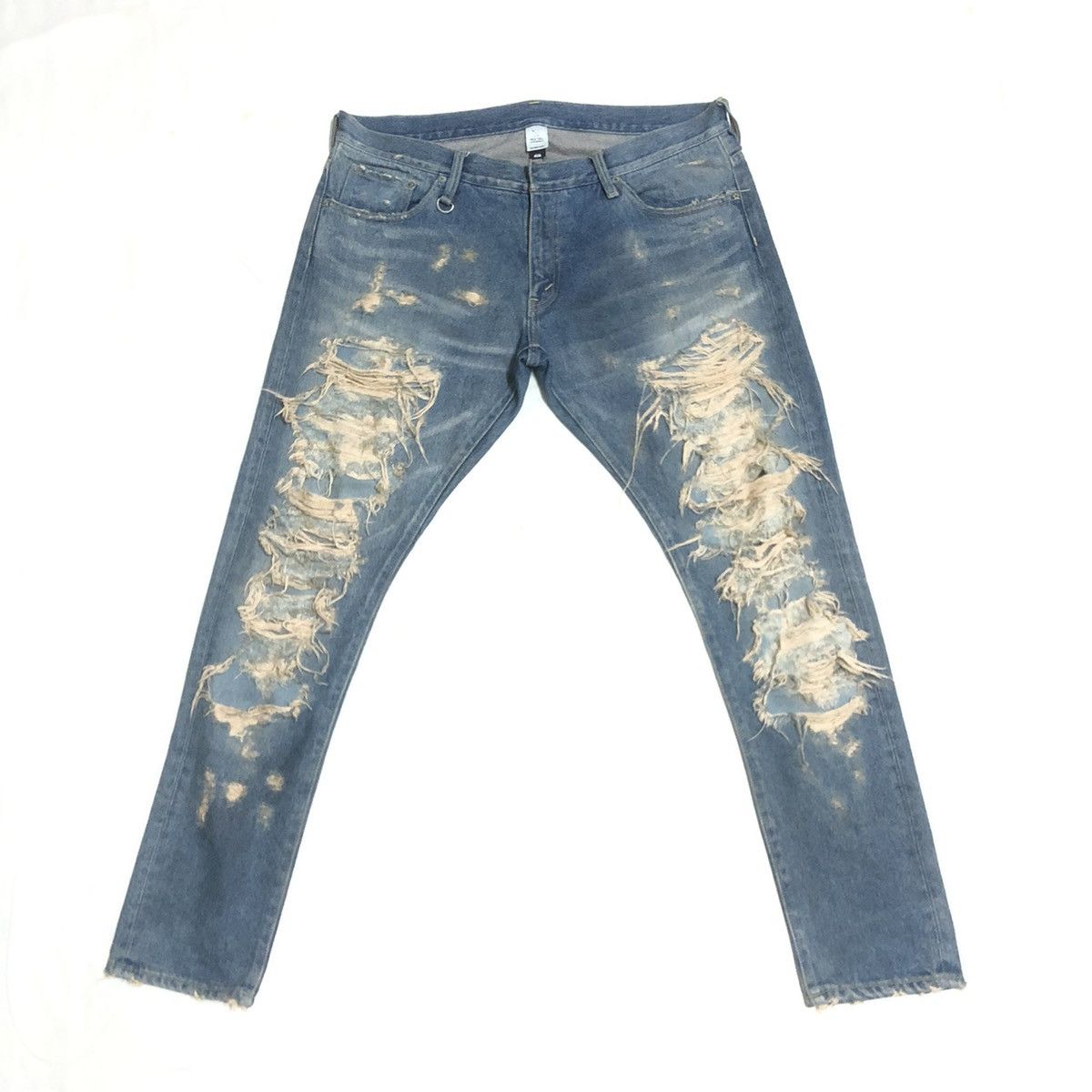 Japanese Brand Magic Stick Tokyo Distressed Slimfit Denim Size US 36 / EU 52 - 1 Thumbnail