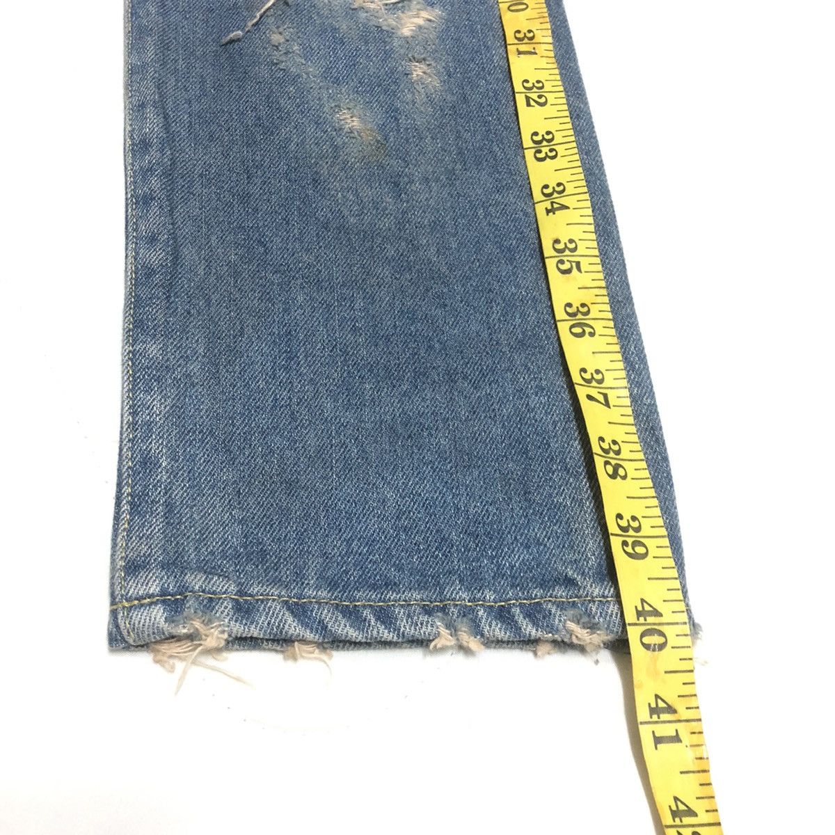Japanese Brand Magic Stick Tokyo Distressed Slimfit Denim Size US 36 / EU 52 - 13 Thumbnail